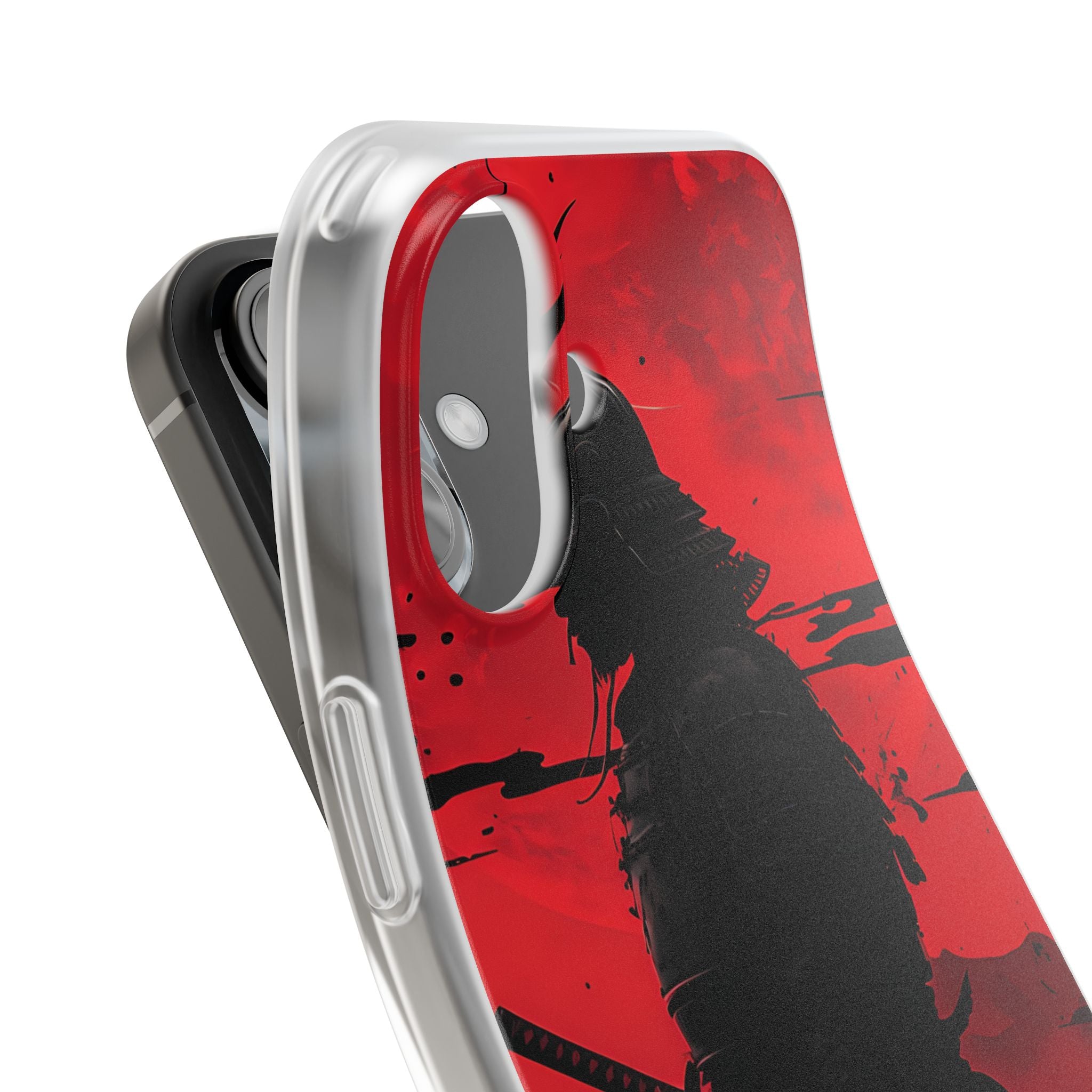 Crimson Samurai iPhone 16 Case - Soft