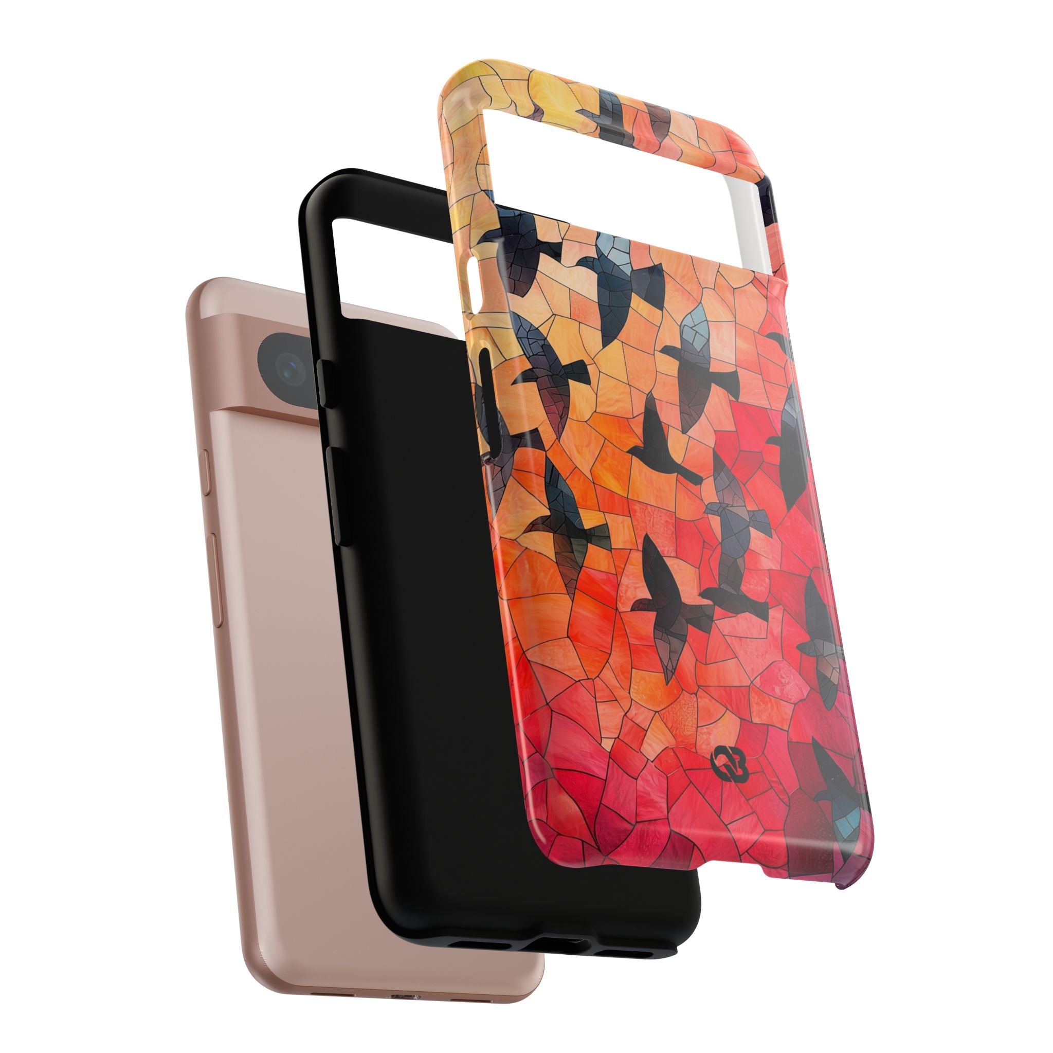 Ember Mosaic Wings · Tough Coque de téléphone pour Google Pixel
