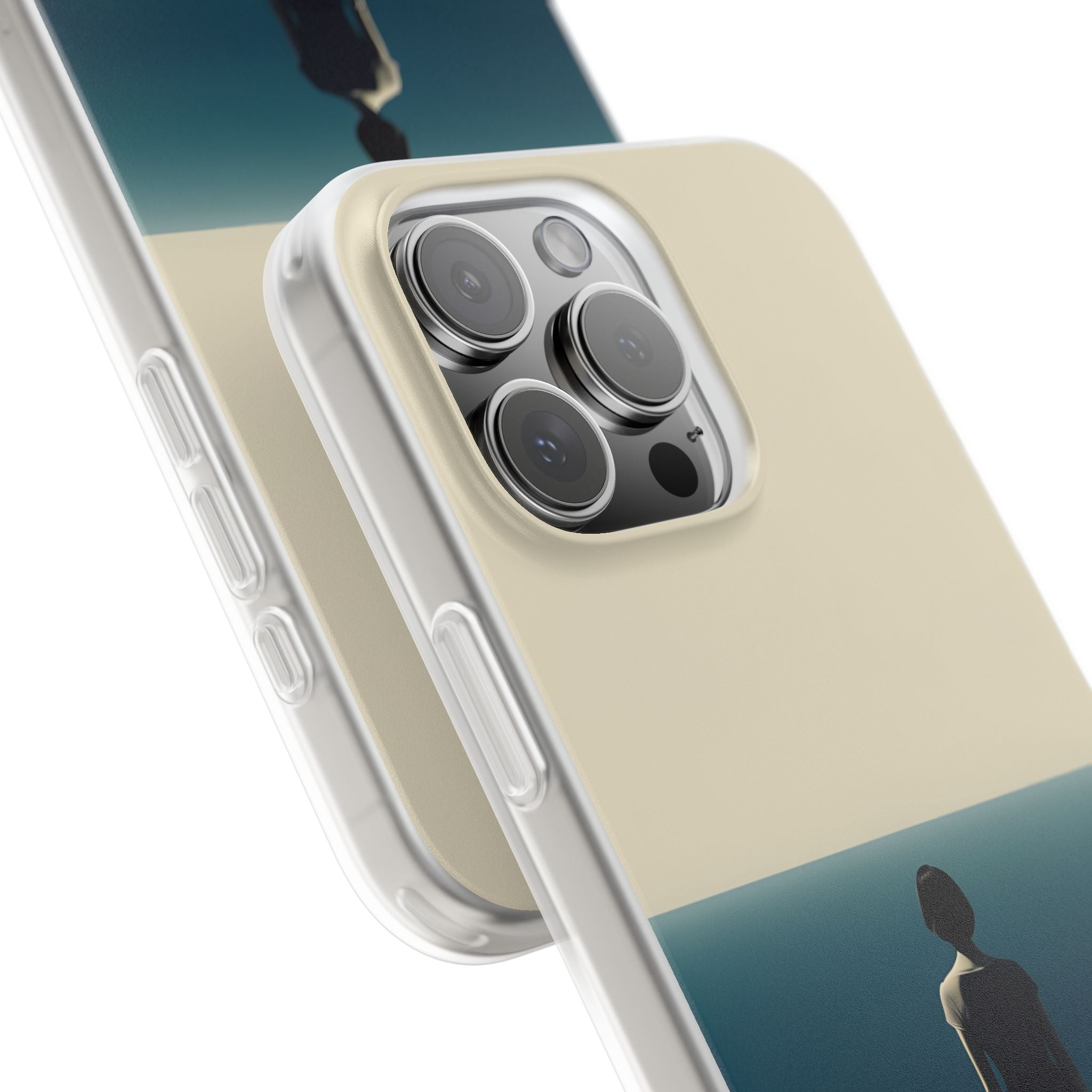 Solitary Blue Horizon · Soft Coque de téléphone pour iPhone