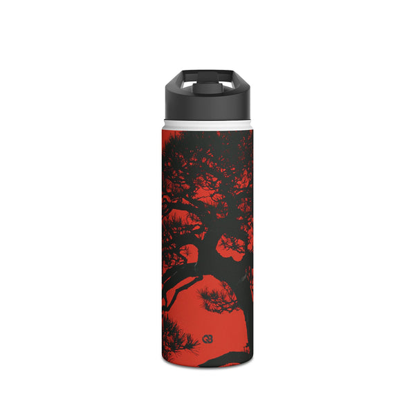 Crimson Pine Solitude · Insulated Water Bottle · Beige