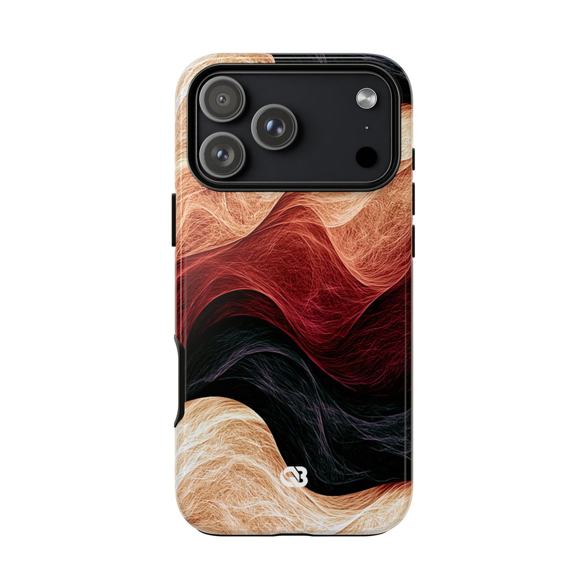 Ember Wave Dispersion · Tough Phone Case for iPhone · Red