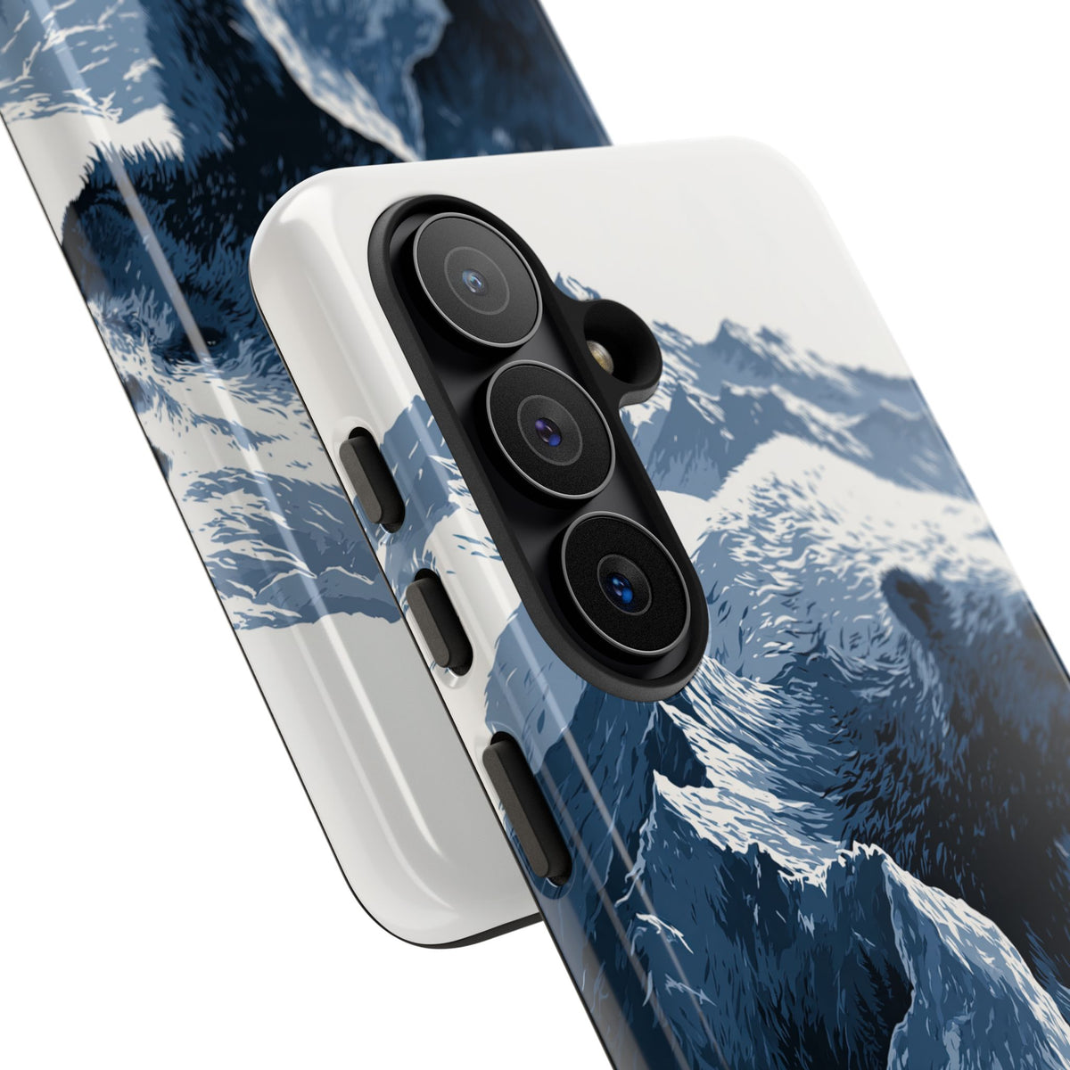 Fjord Summit Bear · Tough Phone Case for Samsung · Blue