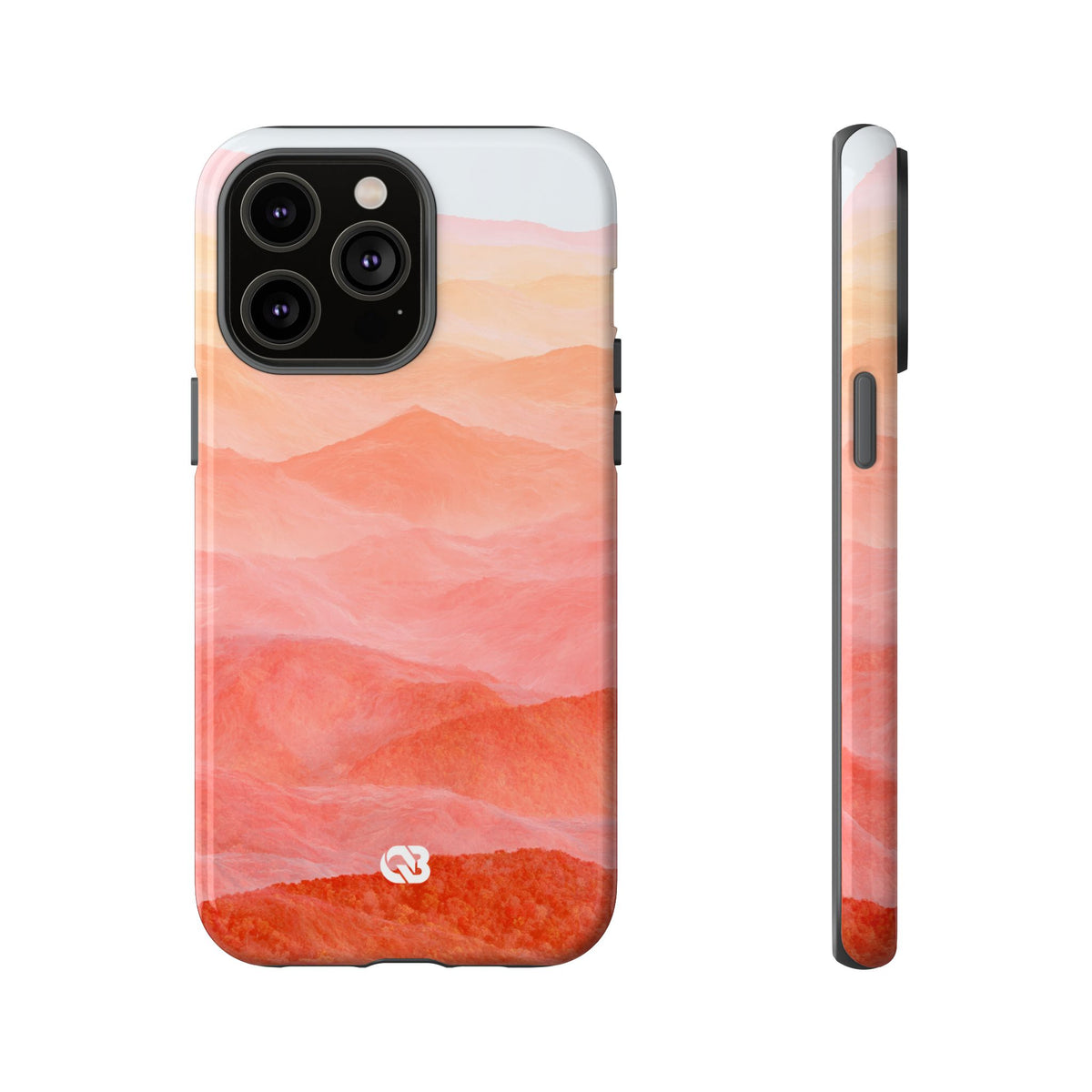 Alpenglow Ridge Vista · Tough Phone Case for iPhone · Orange