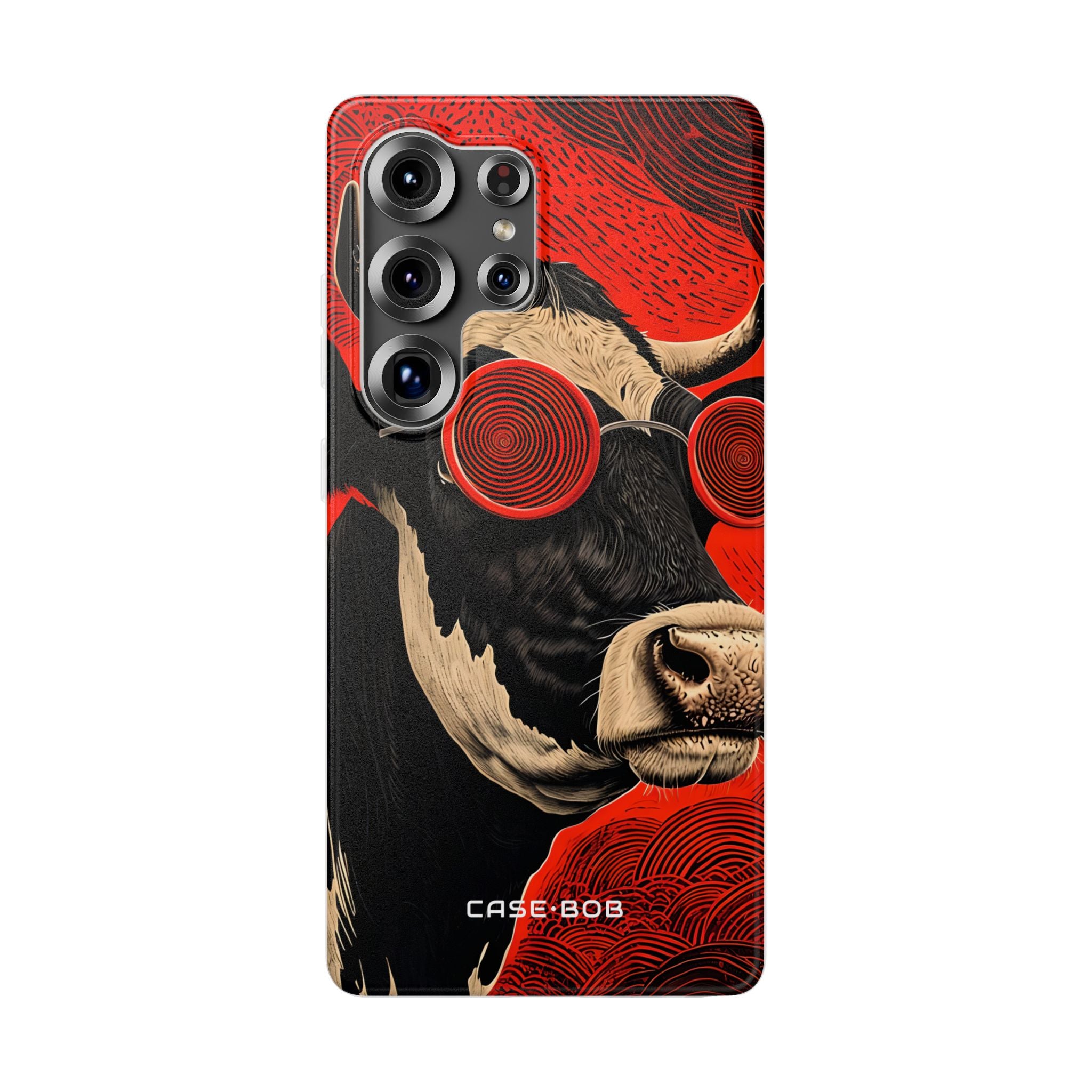 Hypnotischer Kuh Samsung S25 Ultra Case - Soft