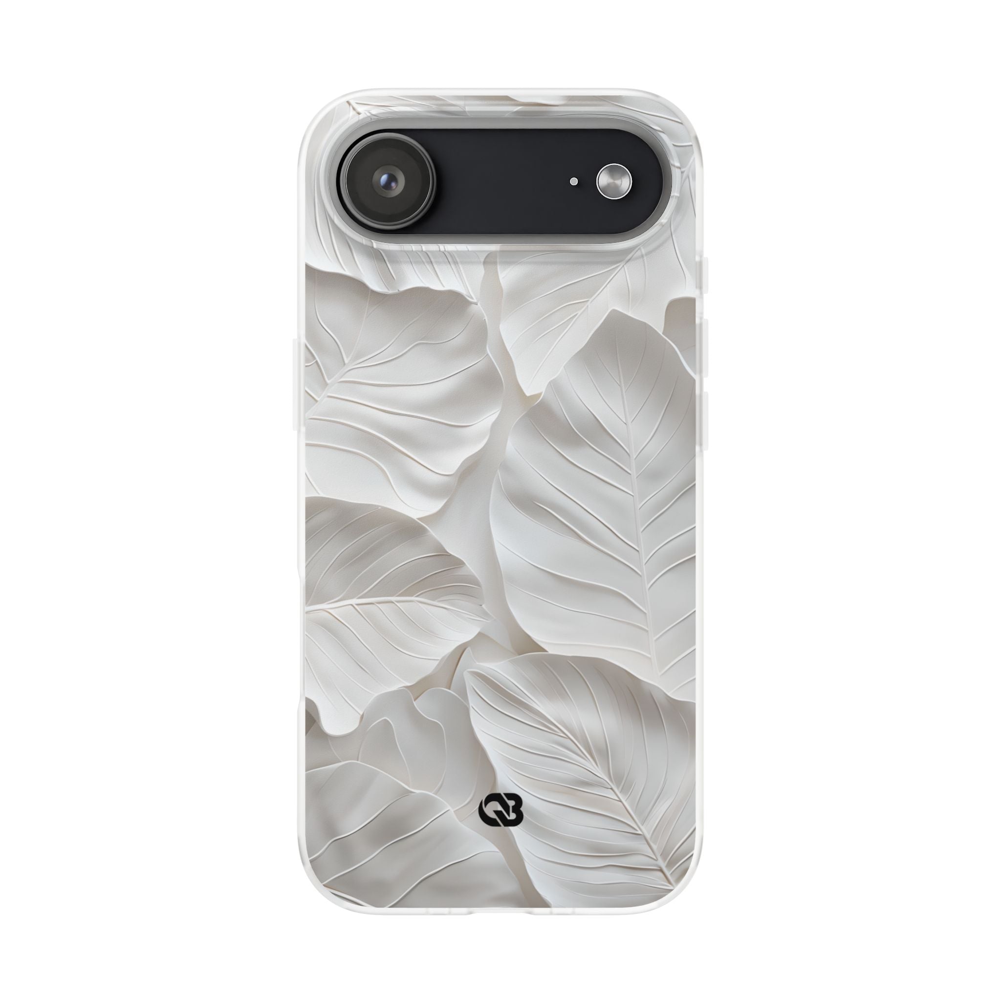 Sculpted Ivory Leaves · Soft Phone Case for iPhone