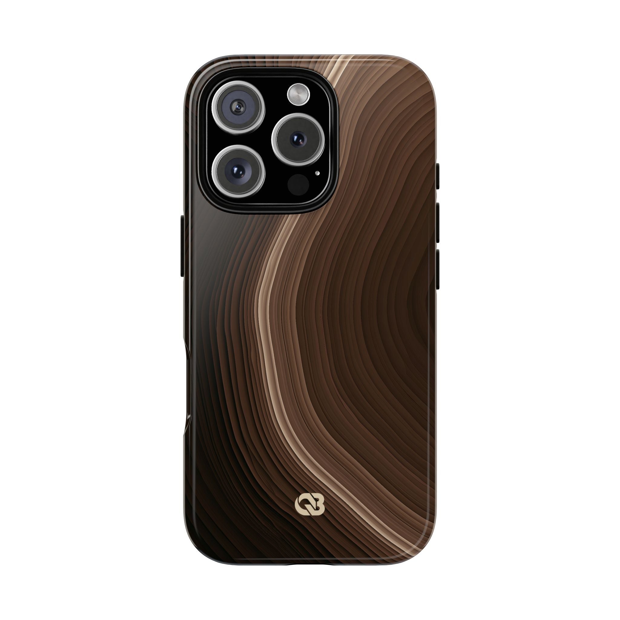 Brown Tough Phone Case for iPhone - Bronzed Canyon Relief