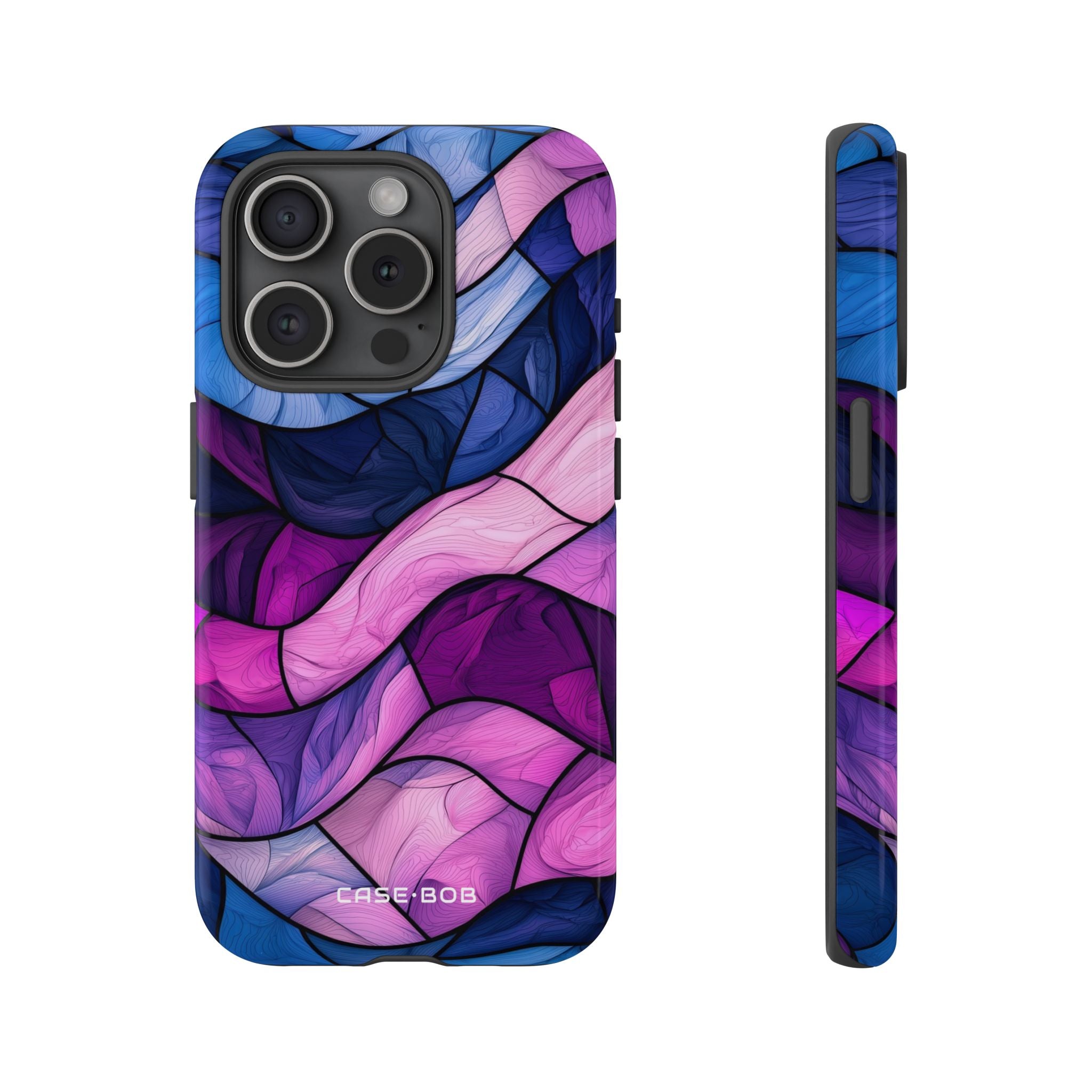 Wellenartiger Glow iPhone 15 Pro Case - Tough