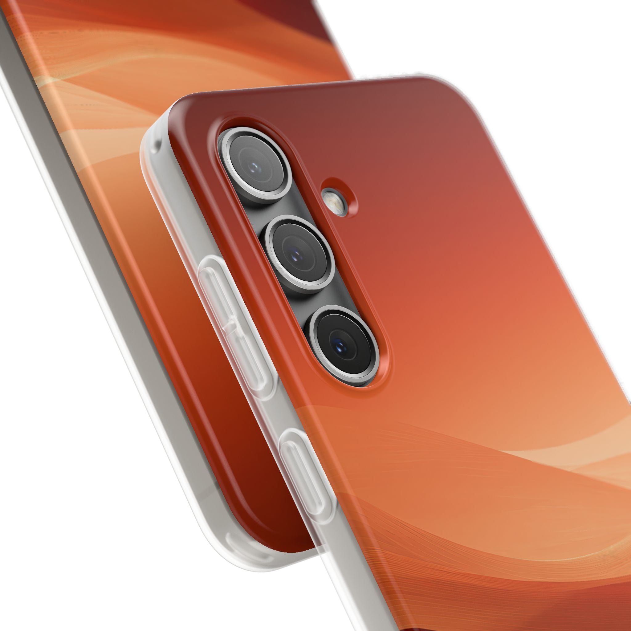 Orange Lite Phone Case for Samsung - Crimson Dune Gradient