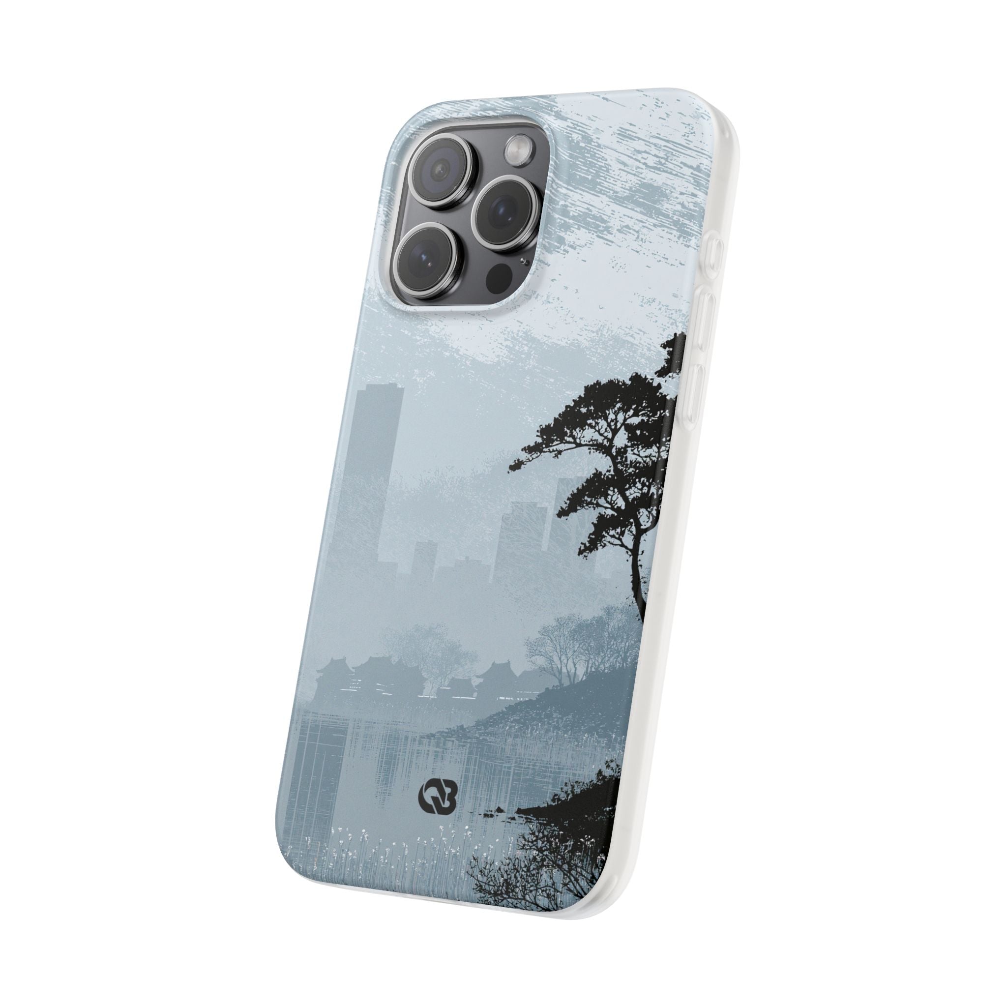Grey Lite Phone Case for iPhone - Steel Slate Zen