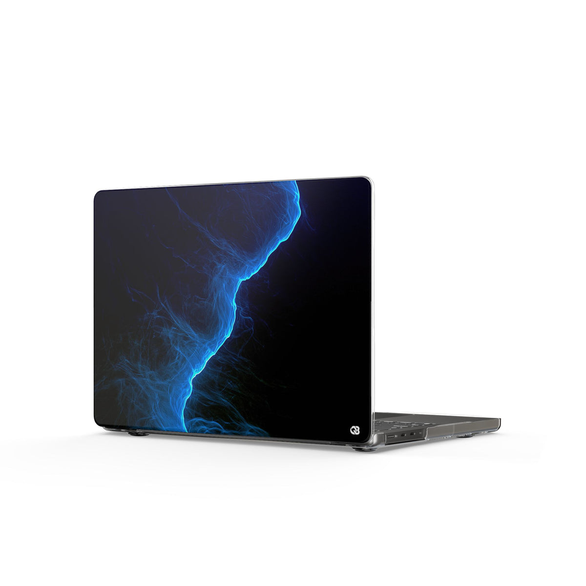 Electric Azure Drift · Clear Hard Case for MacBook · Blue