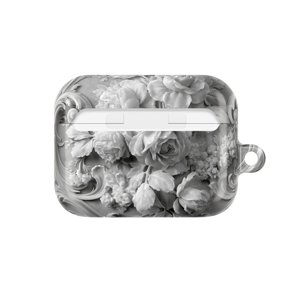 Rococo Marble Rose · Hard Case for AirPods & AirPods Pro · White