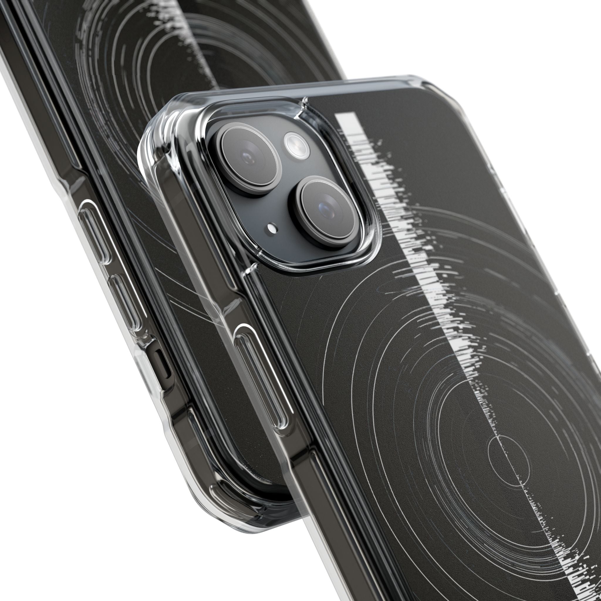 Black Impact MagSafe Phone Case for iPhone - Obsidian Orbital Signal
