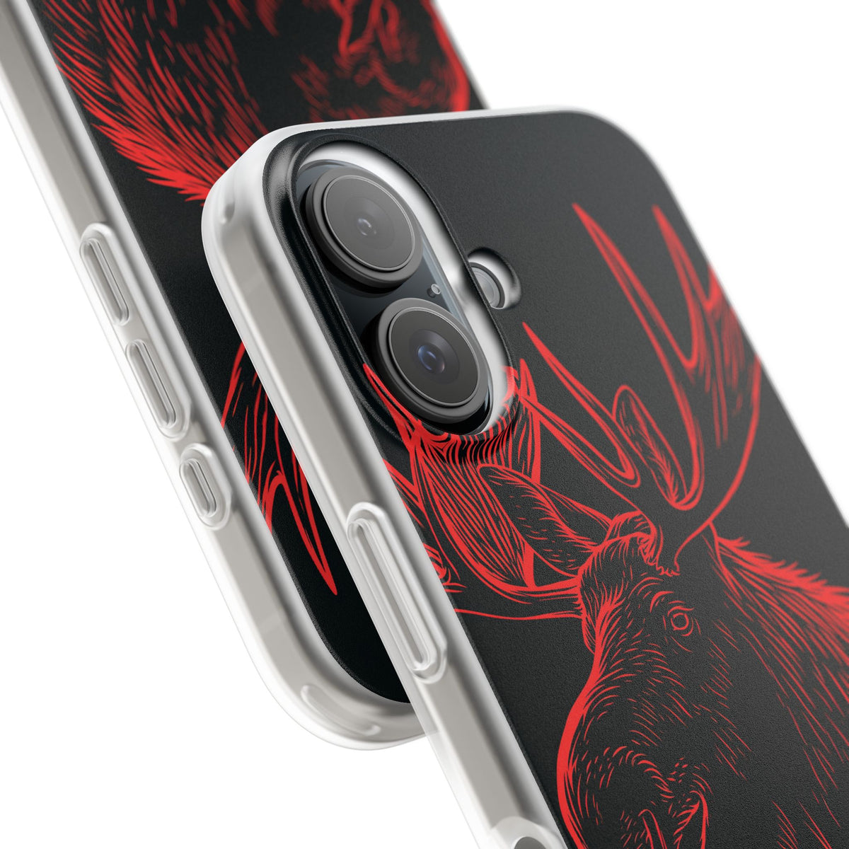 Nordic Elk · Lite Phone Case for iPhone · Black