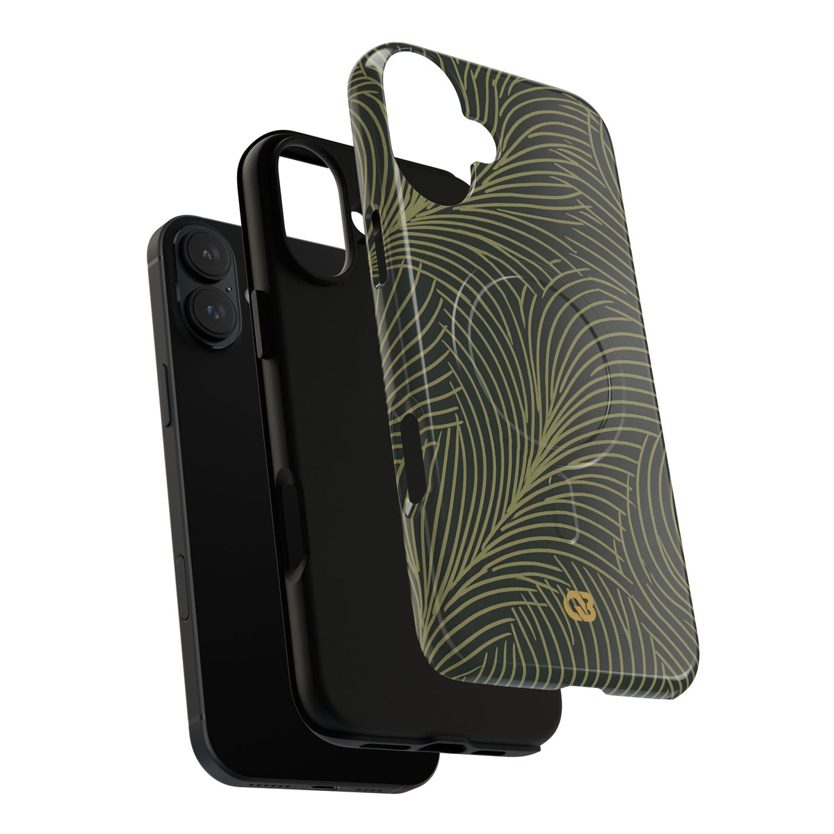 Midnight Palm Frond · Tough 2.0 Magnetic Phone Case for iPhone · Green