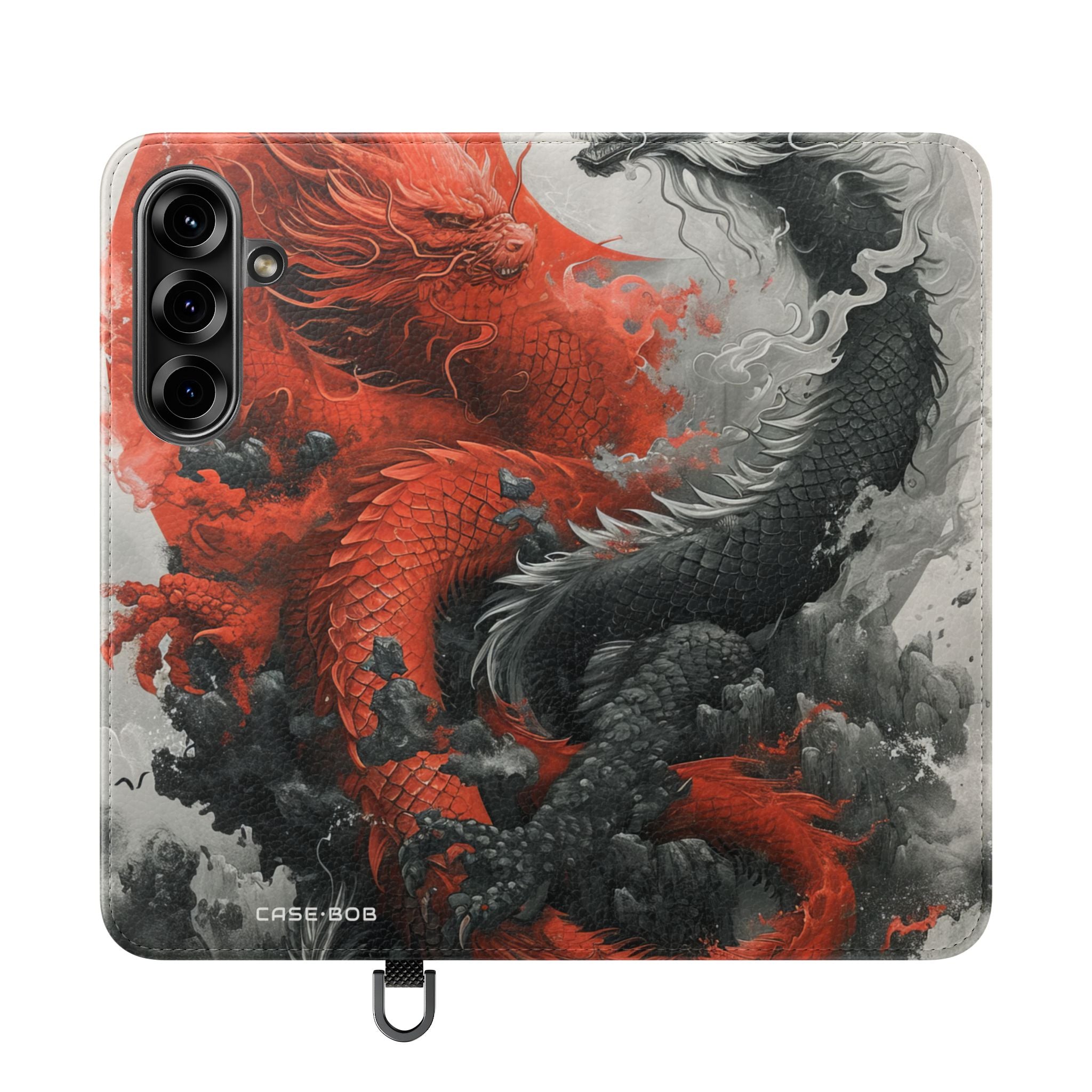 Twin Dragons Dance - Samsung S25 Case - Portemonnee