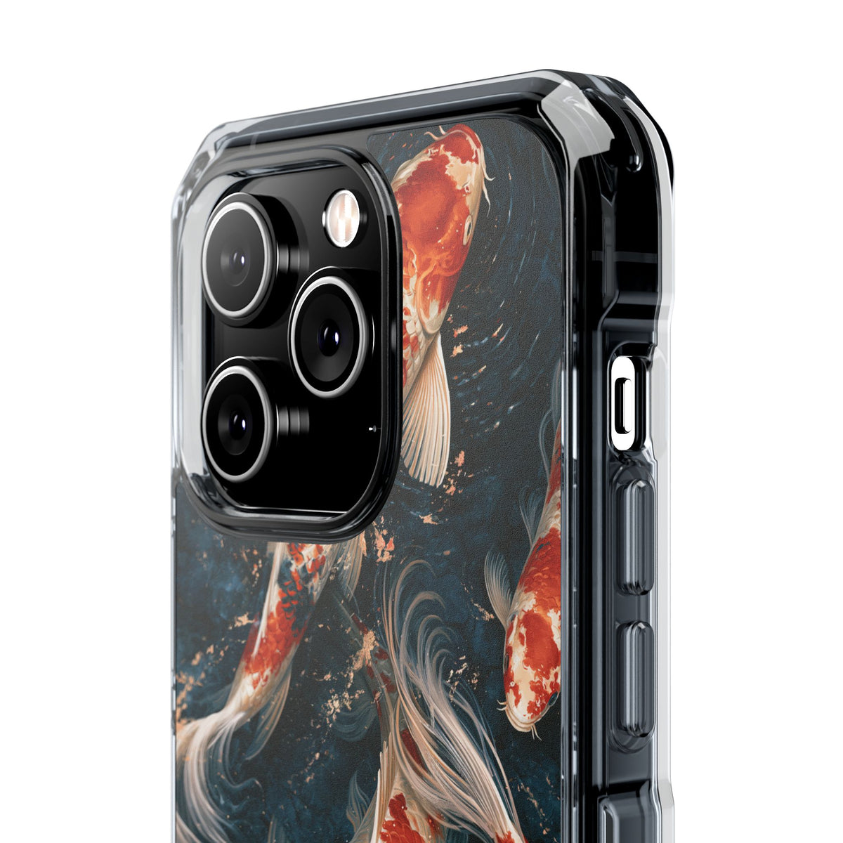 Imperial Nishikigoi · Clear Impact Magnetic Phone Case for iPhone · Blue