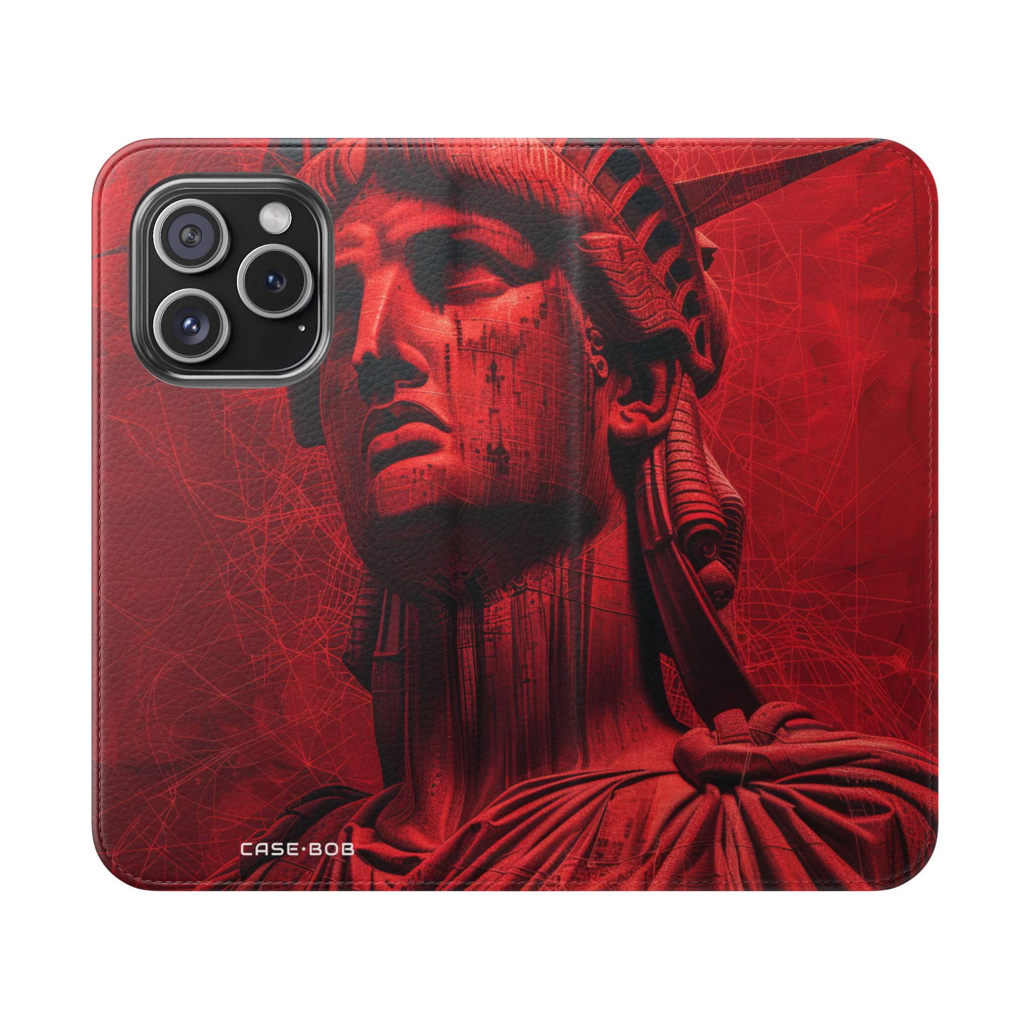 Liberty Crimson - iPhone 15 Pro Case - Portemonnee