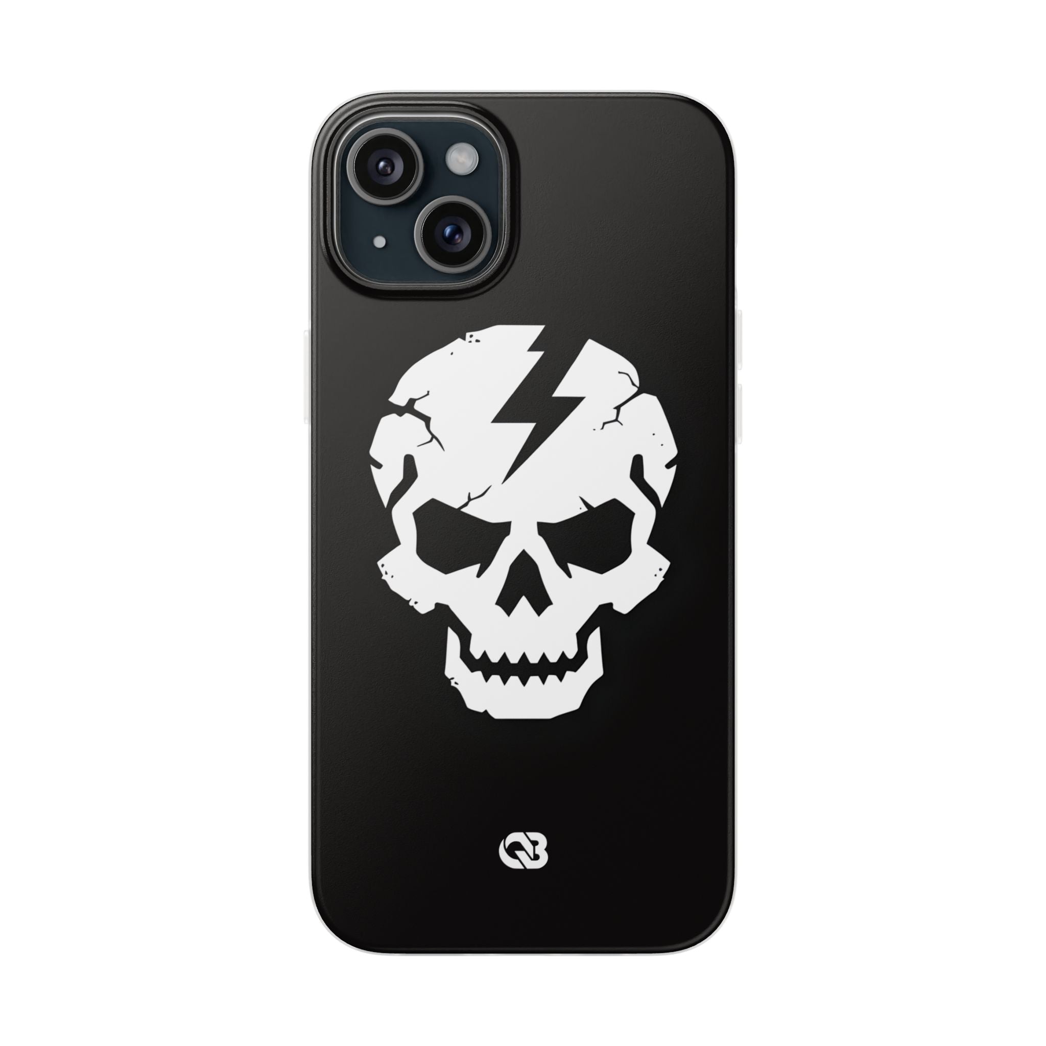 Shattered Bolt Skull · Soft Phone Case for iPhone