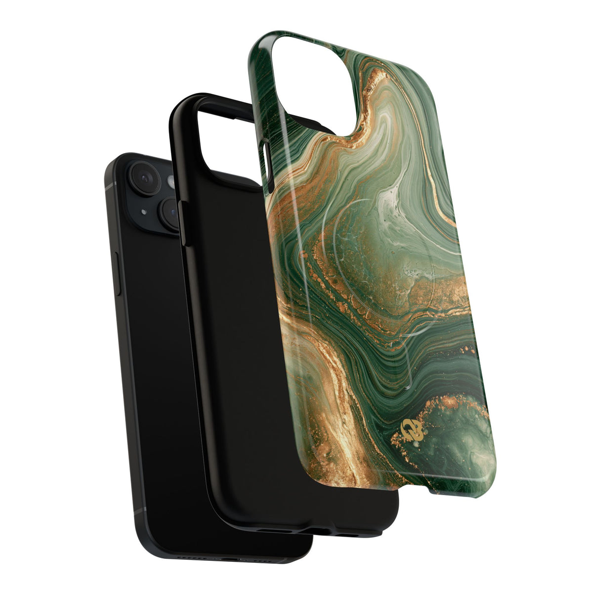 Jade Suminagashi · Tough 2.0 Magnetic Phone Case for iPhone · Green