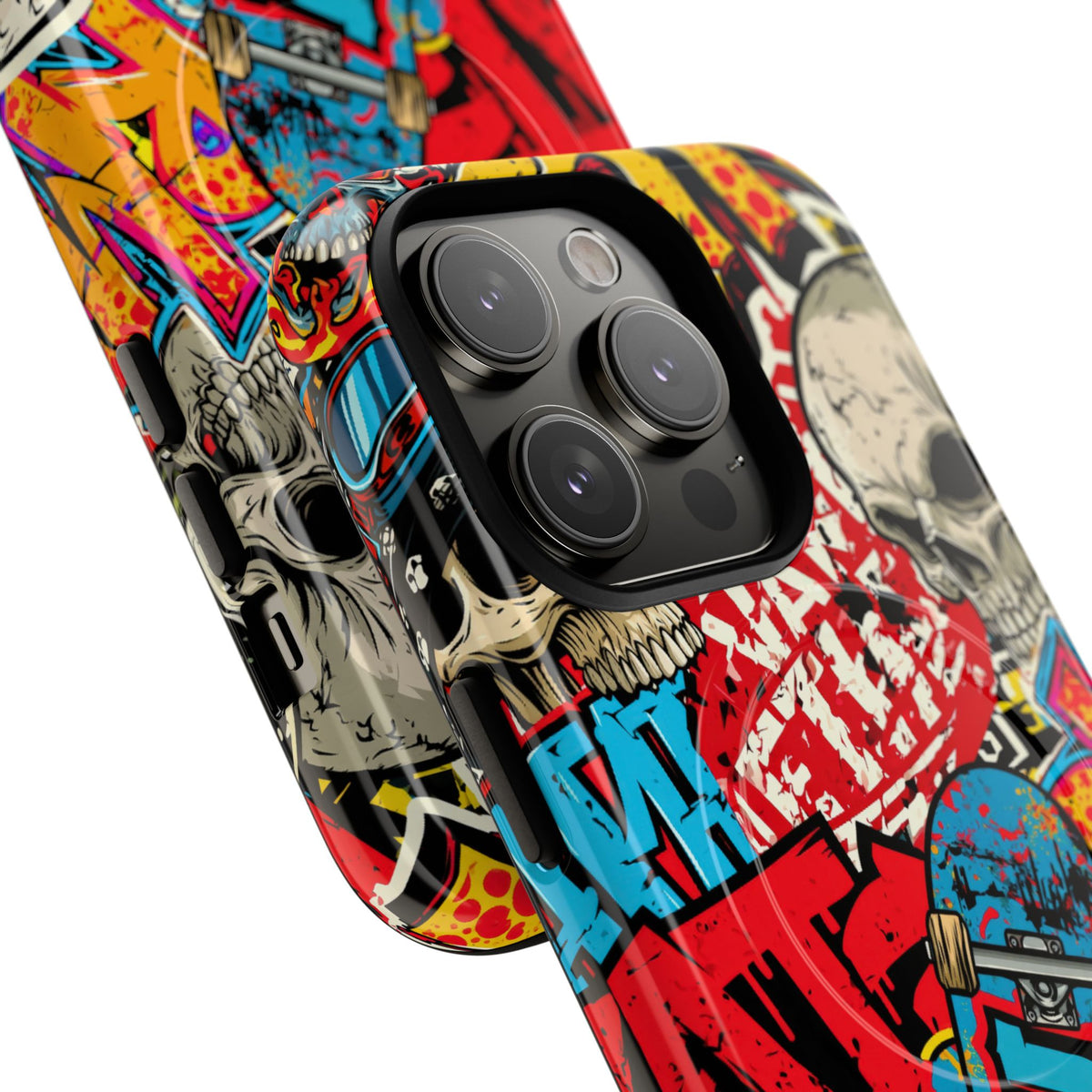 Skate Skull Riot · Tough 2.0 Magnetic Phone Case for iPhone · Red