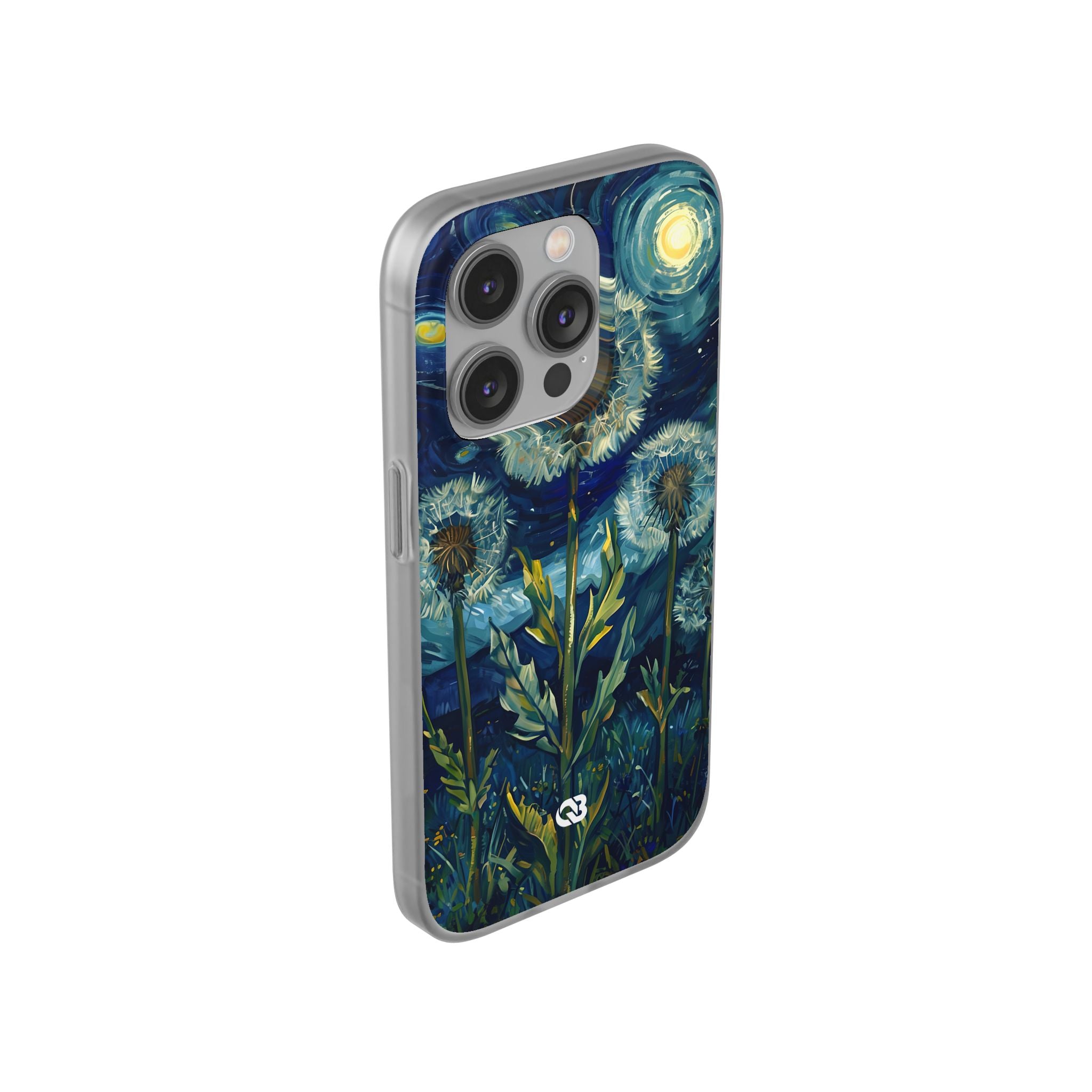Starry Dandelion Swirl · Soft Phone Case for iPhone