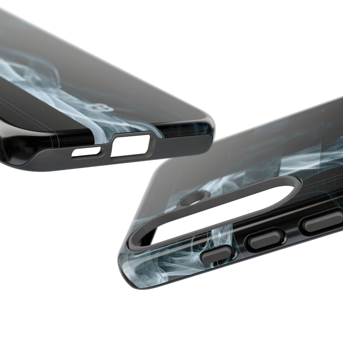 Black Tough Phone Case for Samsung - Arctic Vapor Grid