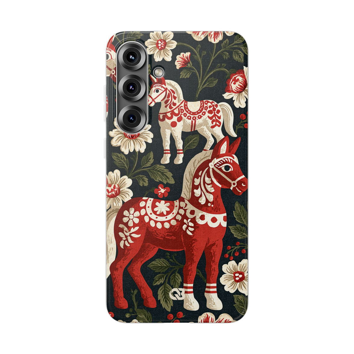Nordic Dala Meadow · Lite Phone Case for Samsung · Red