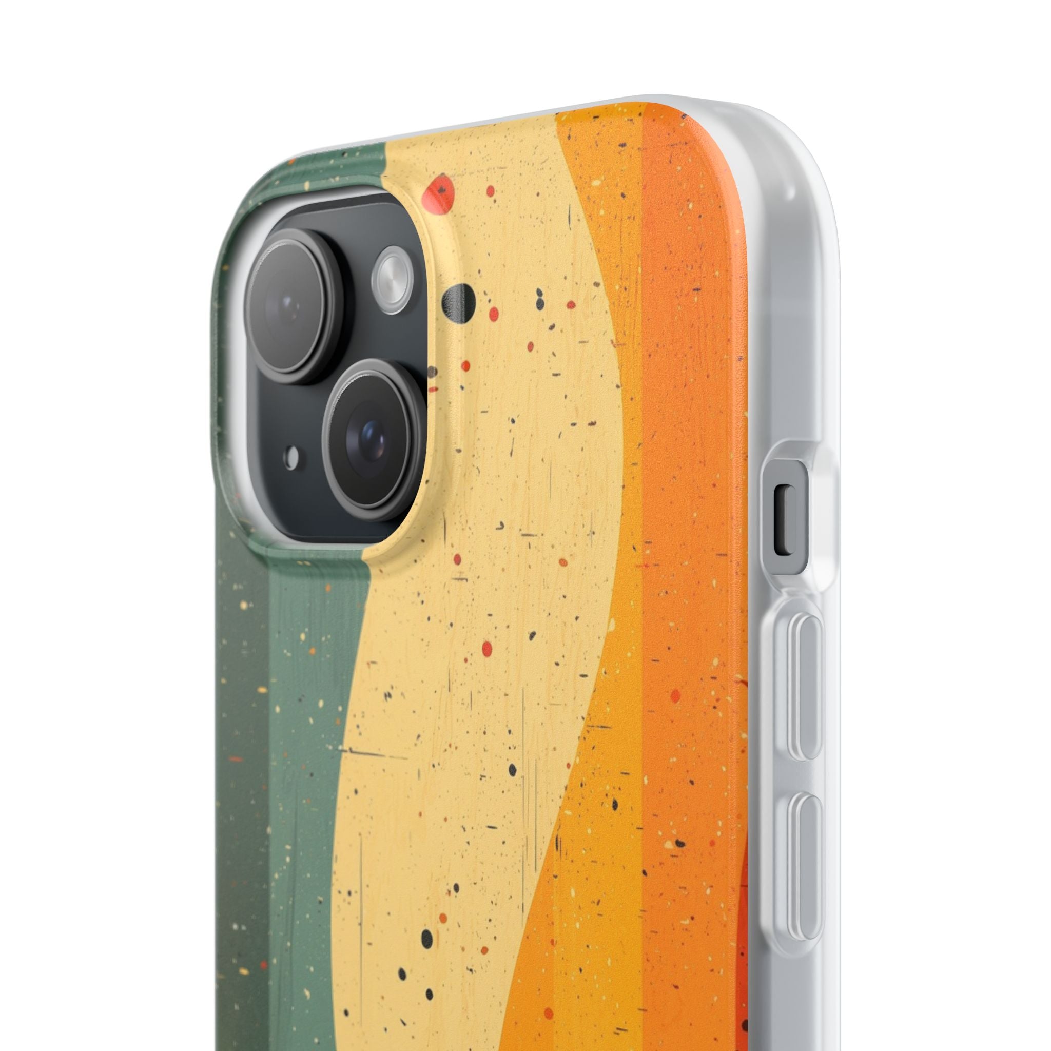 Kiharaava metsäverho iPhone 15 -pehmeä suojakotelo