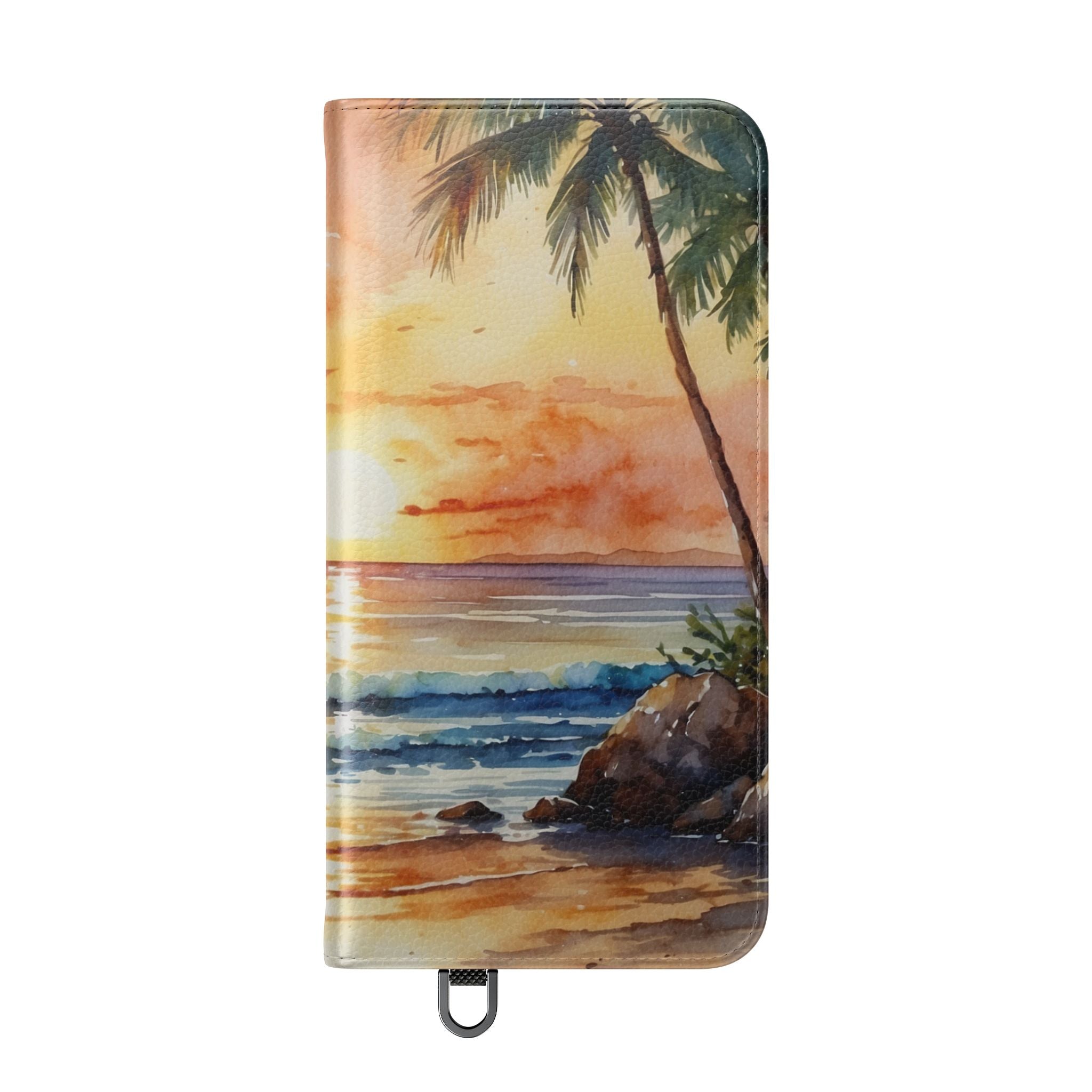 Golden Palm Sunset - Samsung S25+ Case - Wallet