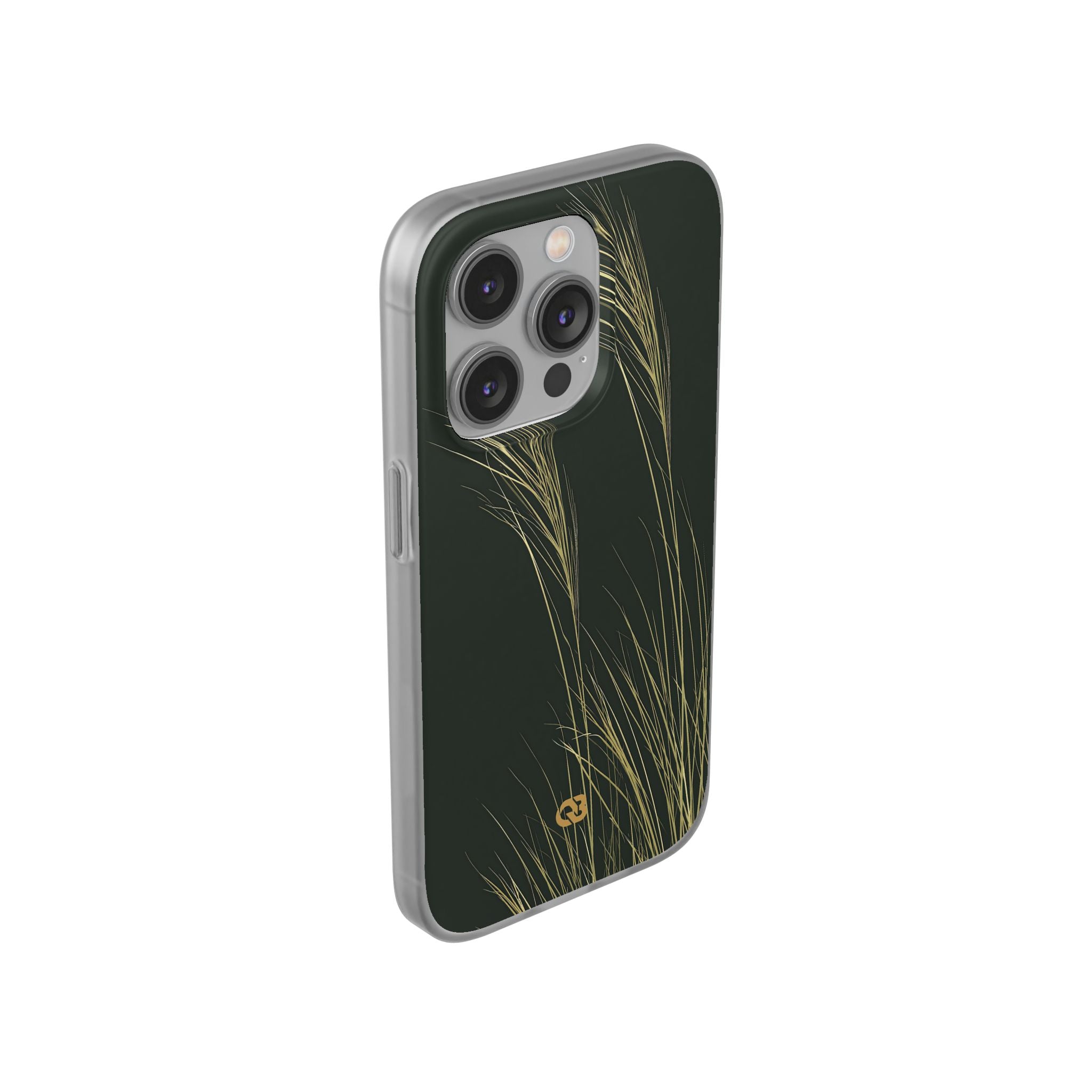 Green Lite Phone Case for iPhone - Midnight Gilded Grass