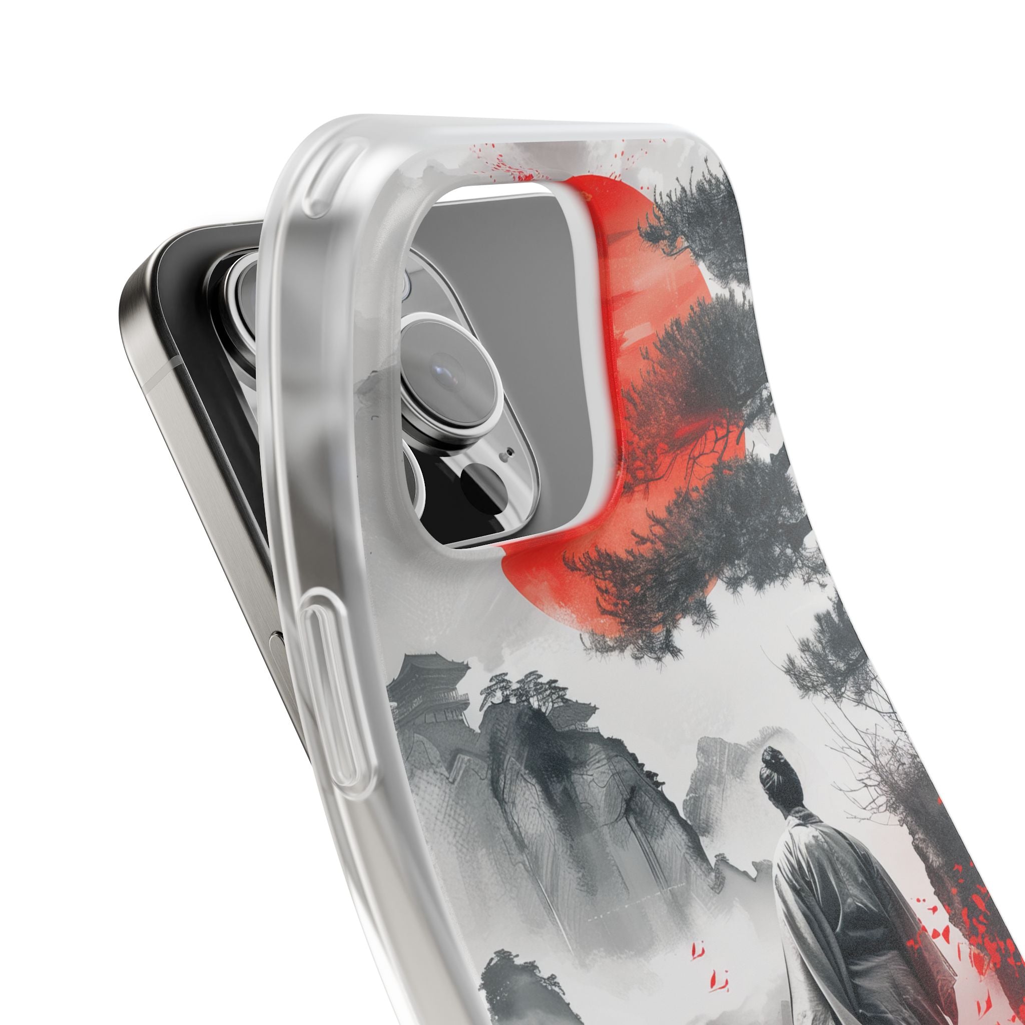 Auringonpaisteinen lähettiläs iPhone 16 Pro Max -pehmeä suojakotelo