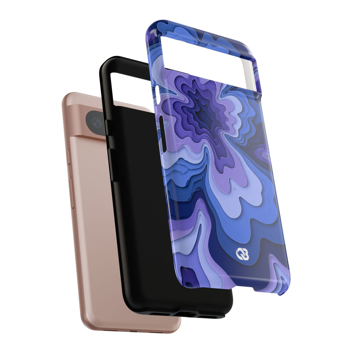 Periwinkle Strata Bloom · Tough Phone Case for Pixel · Purple