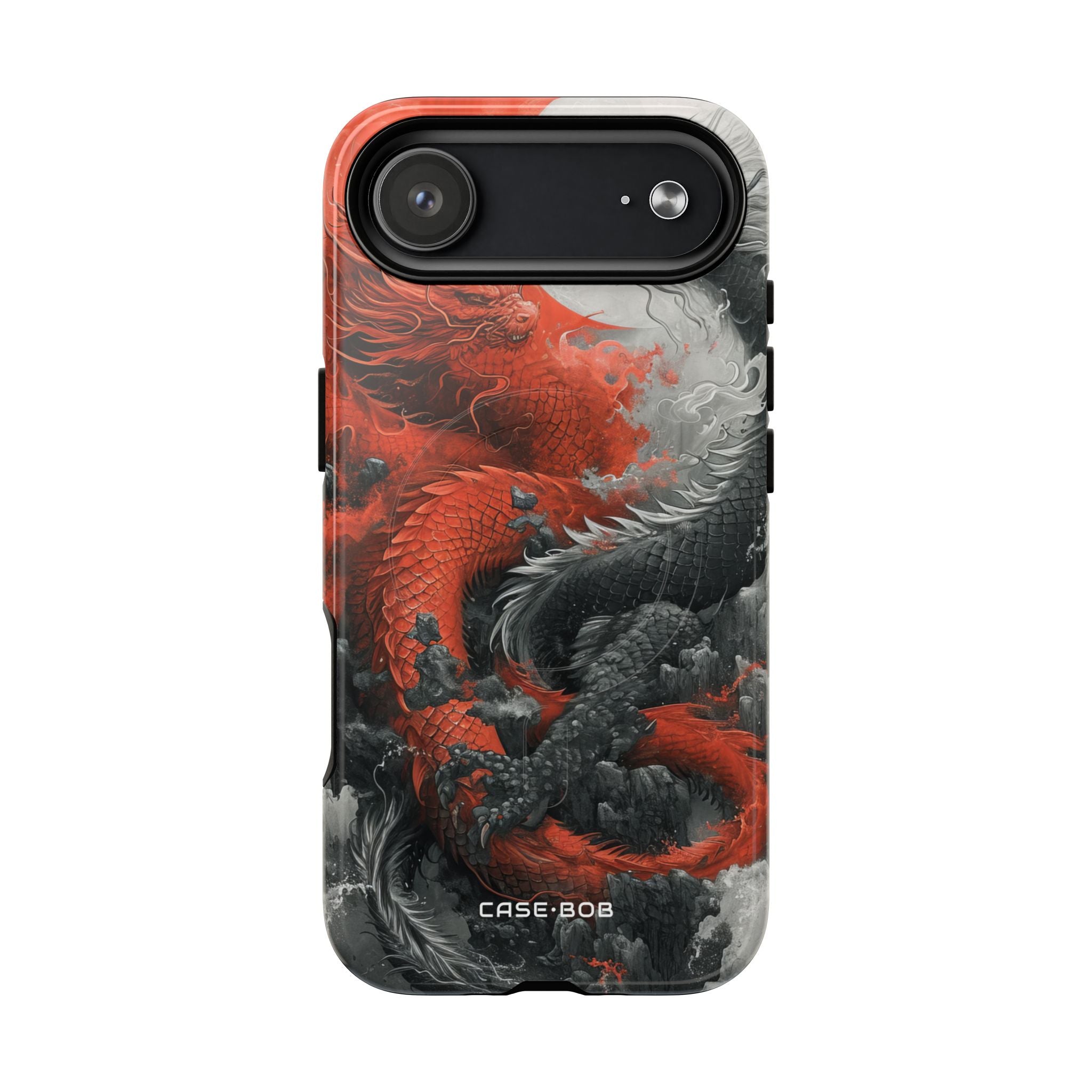 Twin Dragons Crimson iPhone 17 Air Case - Tough+ - CASE•BOB