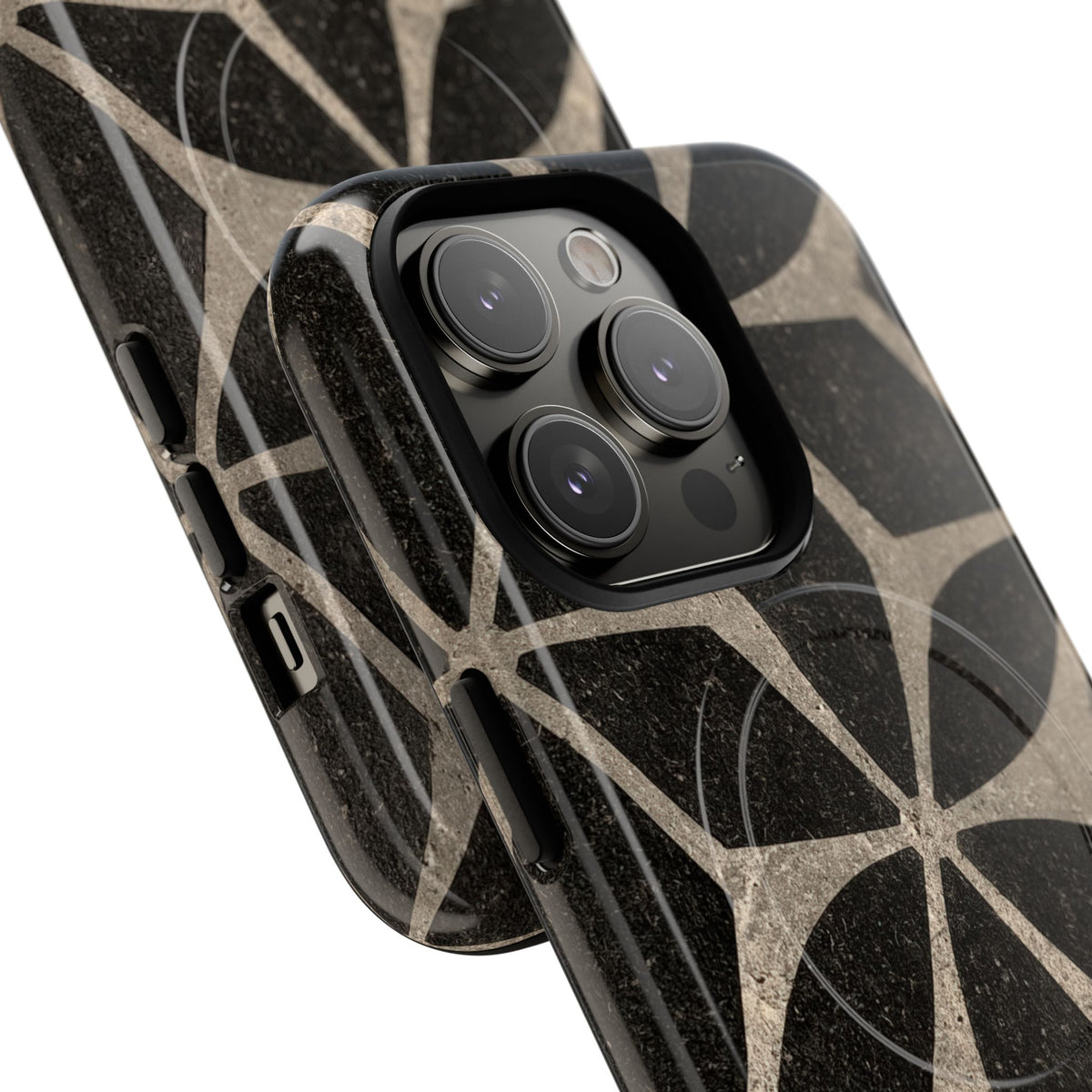Concrete Mosaic Star · Tough 2.0 Magnetic Phone Case for iPhone · Black