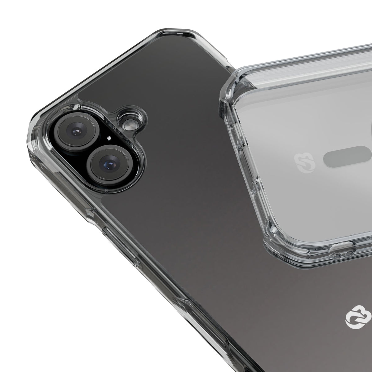 Obsidian Fade · Clear Impact Magnetic Phone Case for iPhone · Black