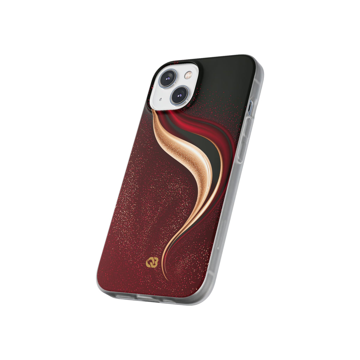 Gilded Crimson Flow · Lite Phone Case for iPhone · Red