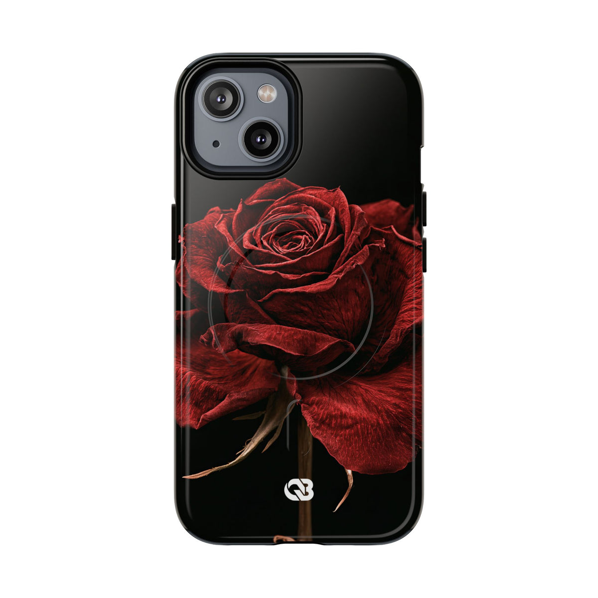 Crimson Noir Rose · Tough 2.0 Magnetic Phone Case for iPhone · Black