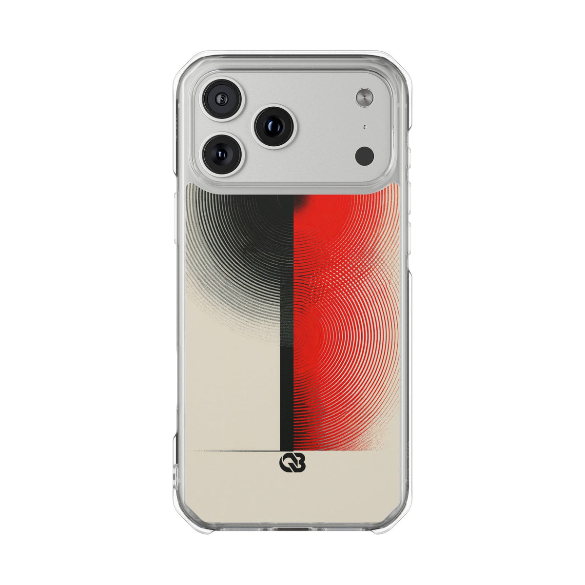 Red Impact MagSafe Phone Case for iPhone - Split Signal Red