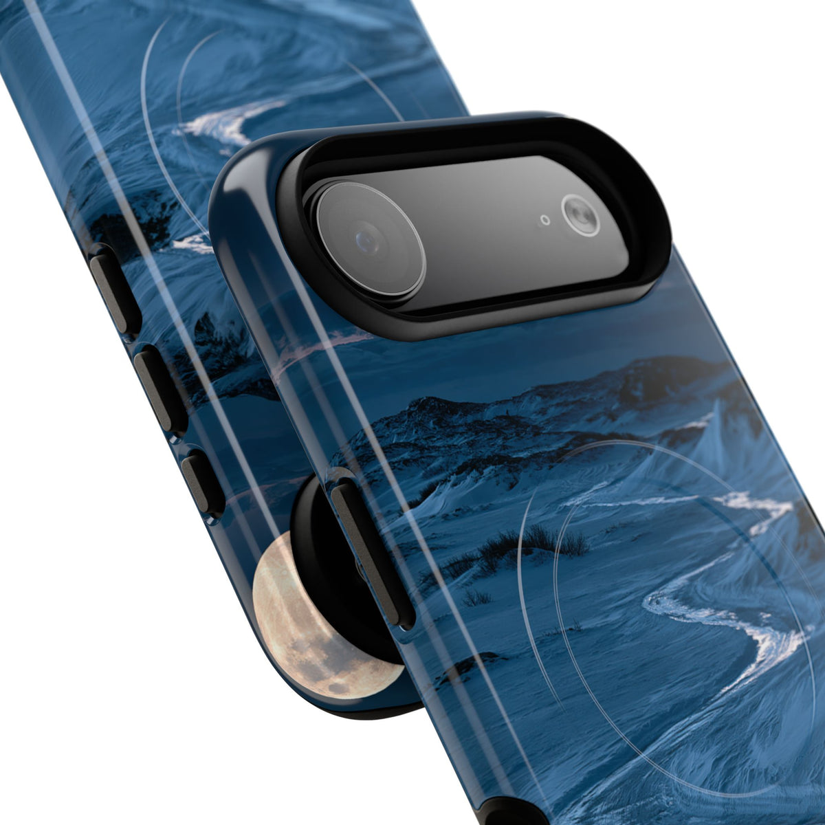 Arctic Moon Drift · Tough 2.0 Magnetic Phone Case for iPhone · Blue