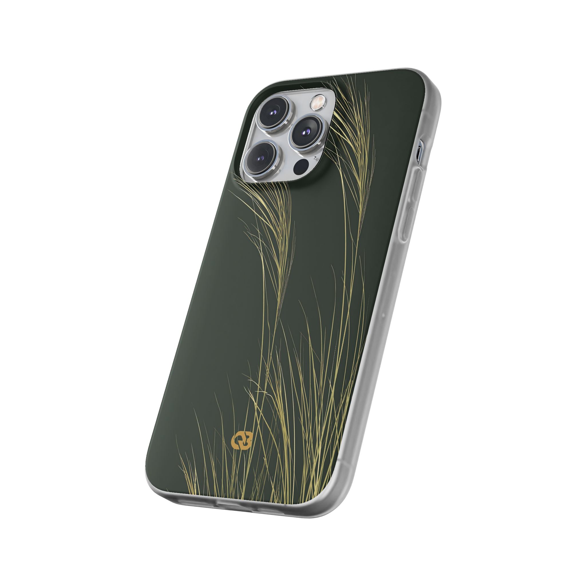 Green Lite Phone Case for iPhone - Midnight Gilded Grass