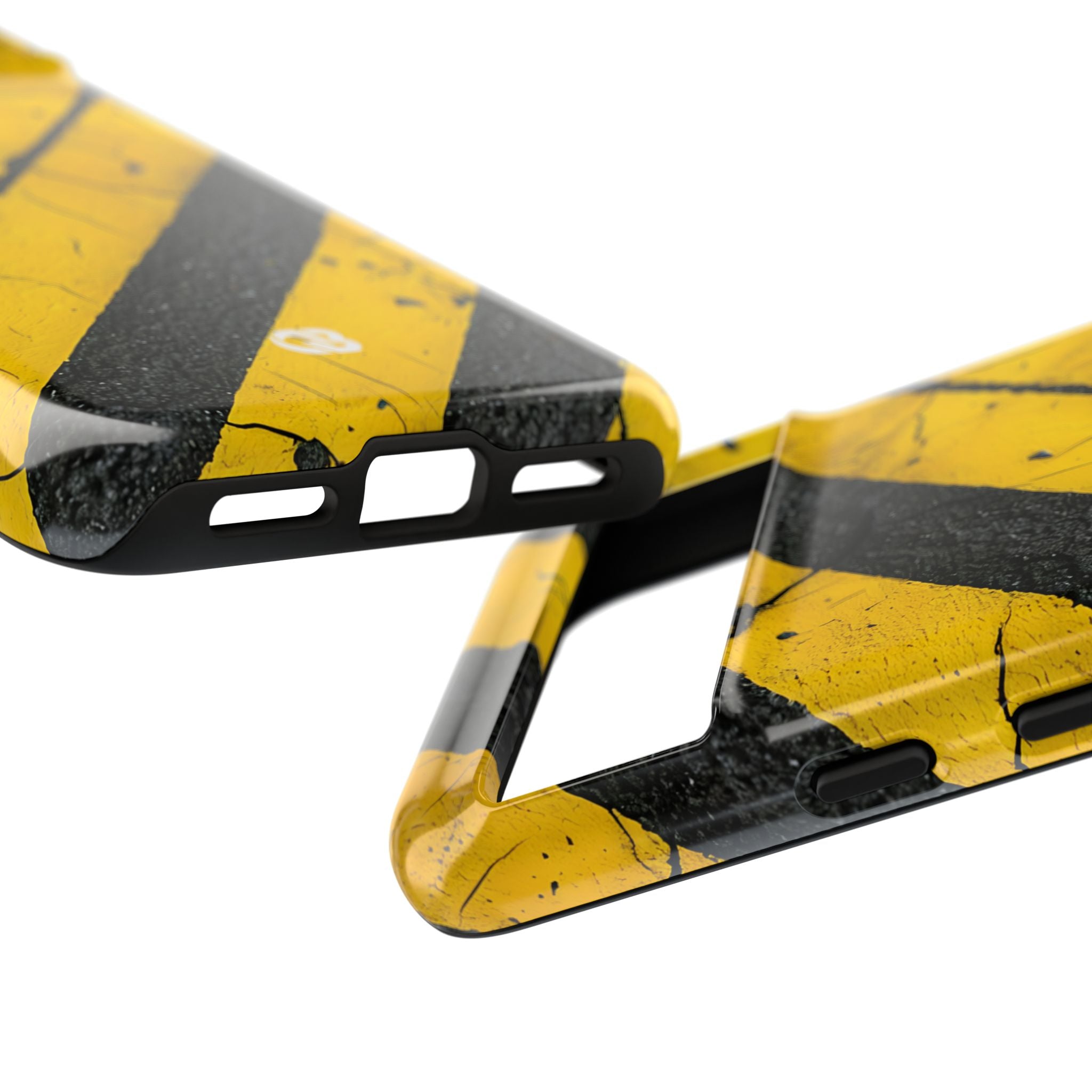 Cracked Hazard Stripes · Tough Phone Case for Google Pixel