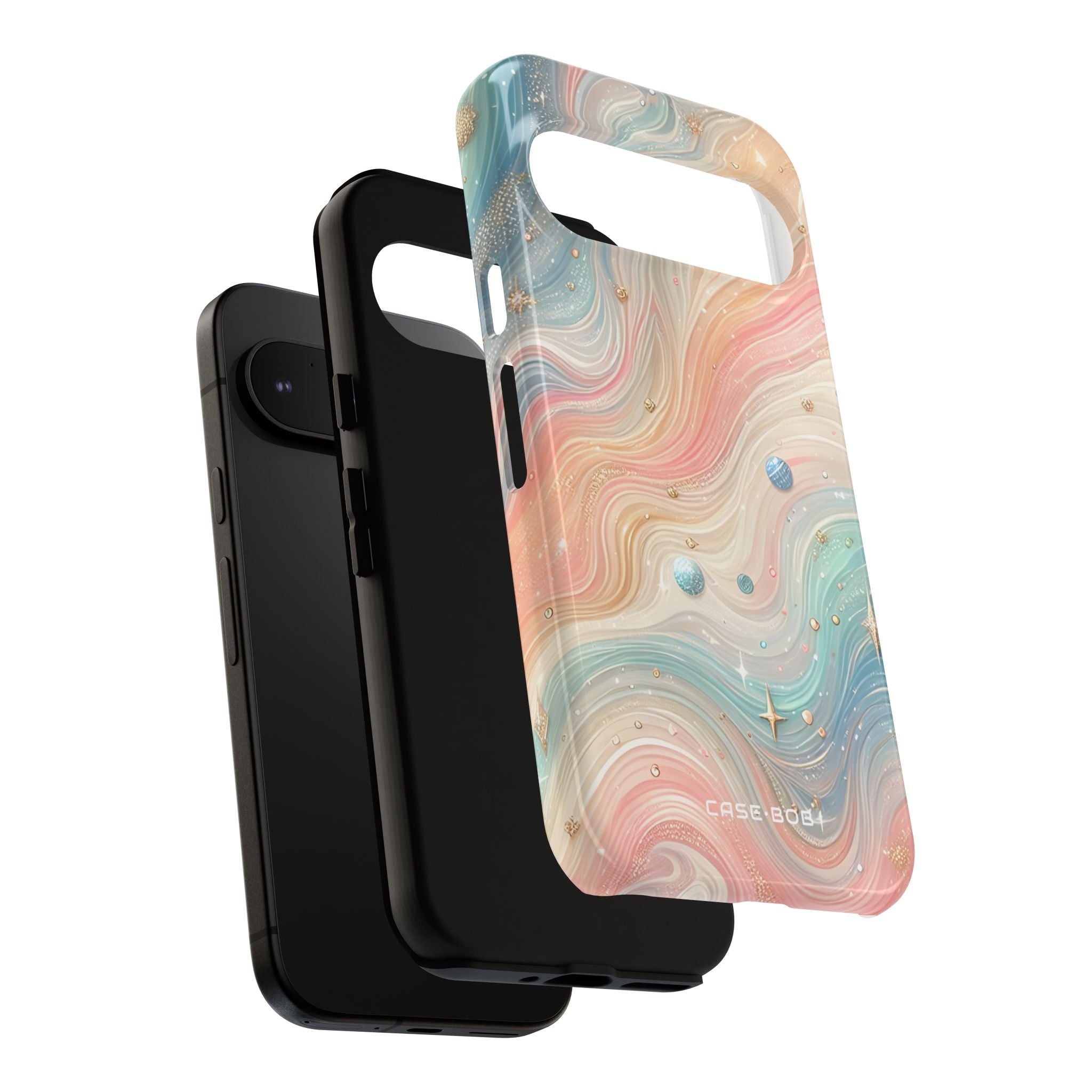 Irisierende Wirbel Google Pixel 9 Case - Tough