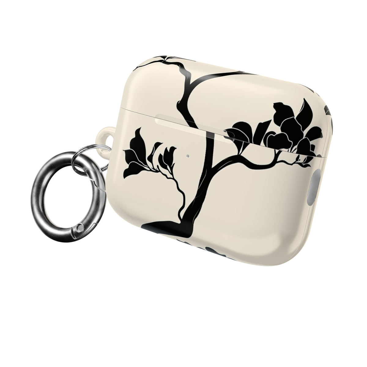 Ebony Magnolia · Hard Case for AirPods & AirPods Pro · Beige