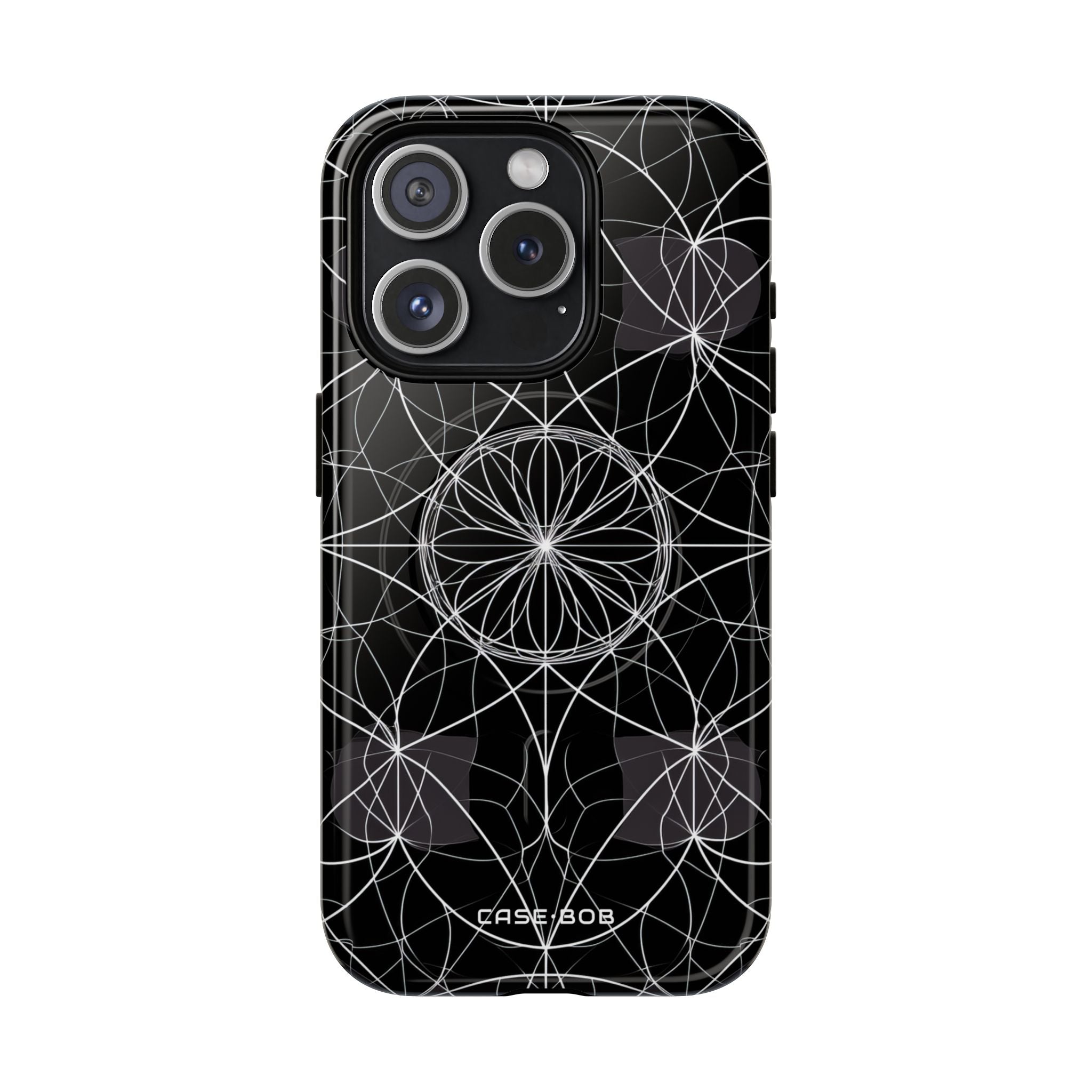 Strahlender Blütenblatt-Orbit iPhone 15 Pro Case - Tough+