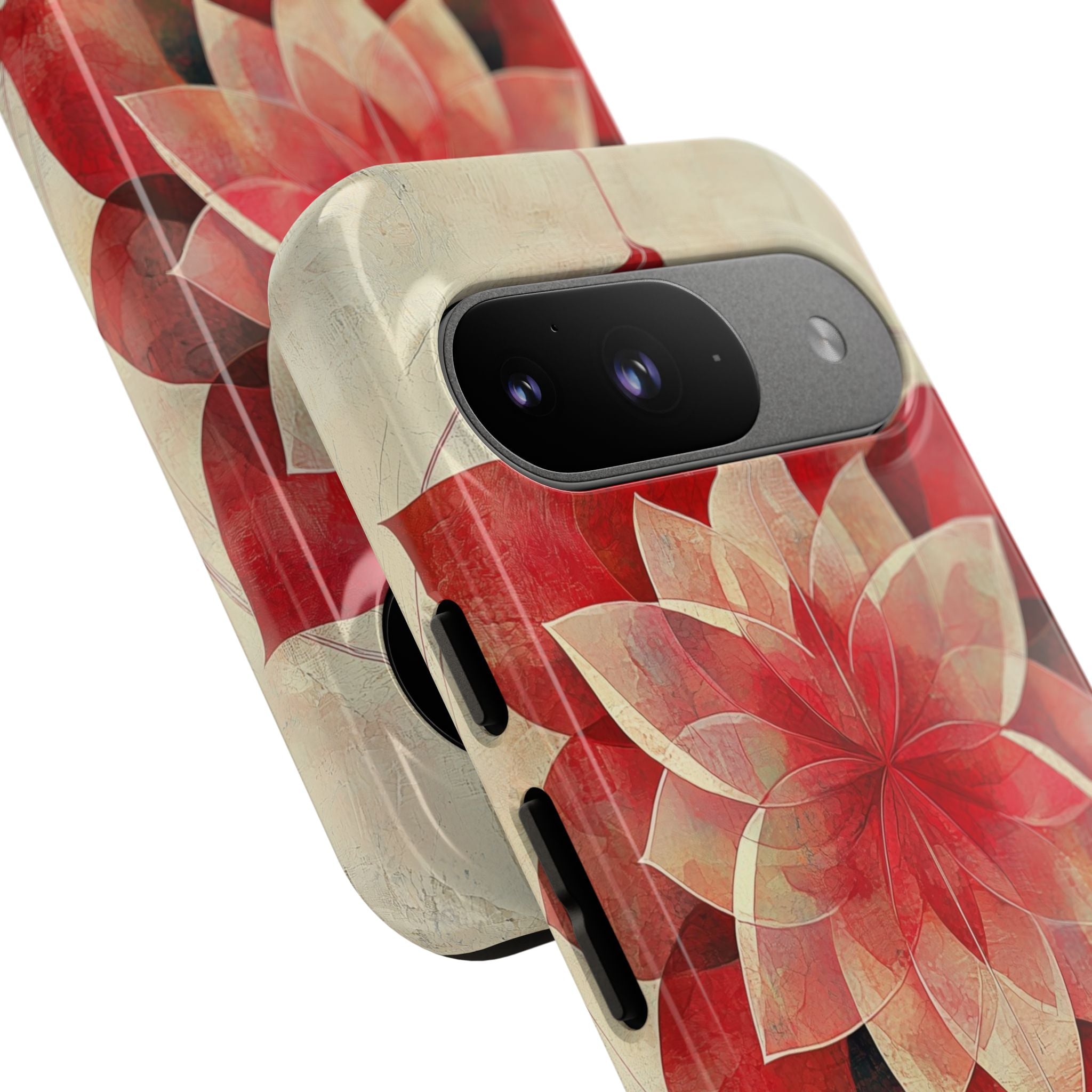 Crimson Bloom Google Pixel 9 Case - Tough