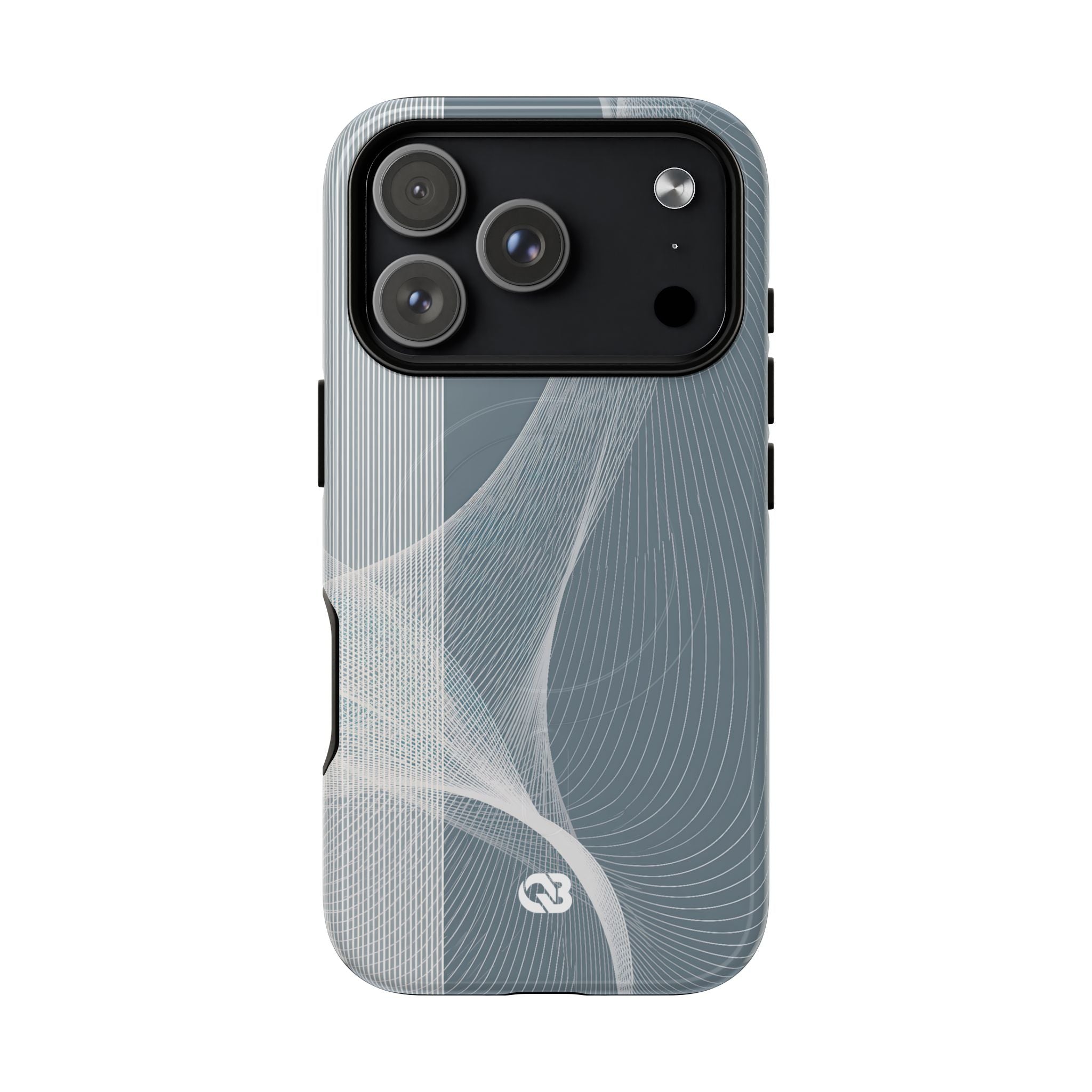 Grey Tough 2.0 Magsafe Phone Case for iPhone - Slate Mesh Horizon