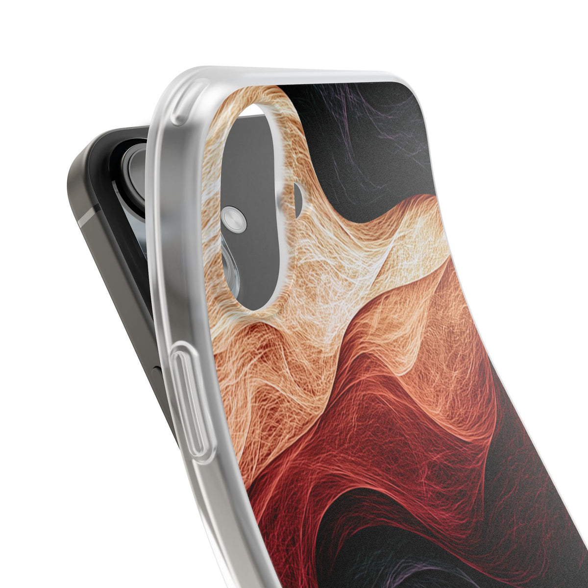 Ember Wave Dispersion · Lite Phone Case for iPhone · Red