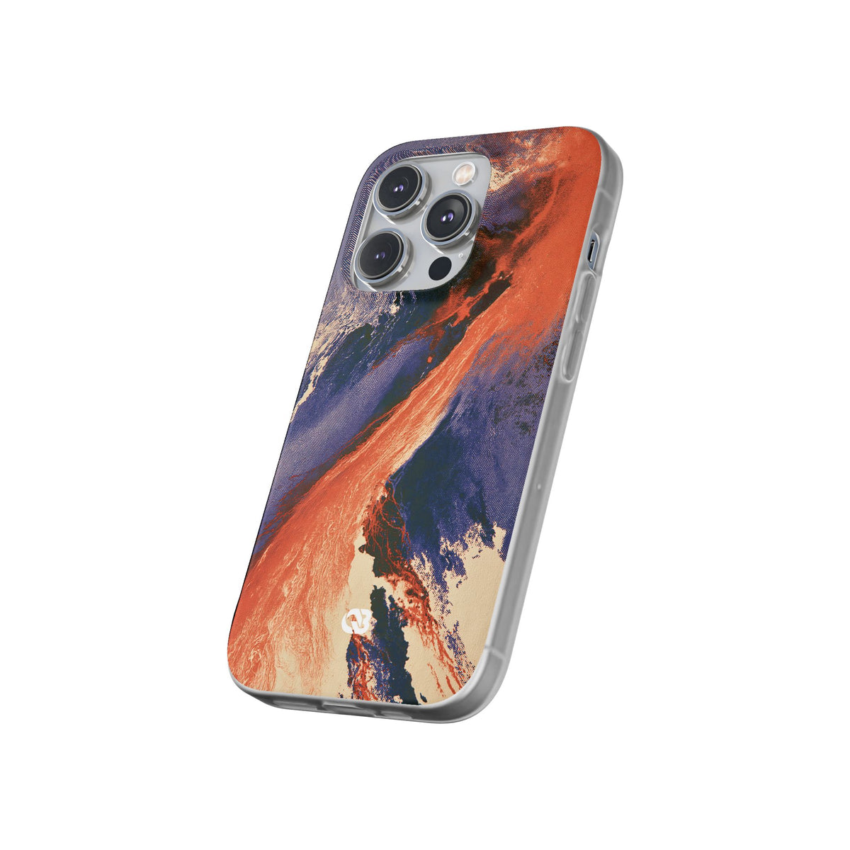 Solar Aura Drift · Lite Phone Case for iPhone · Orange