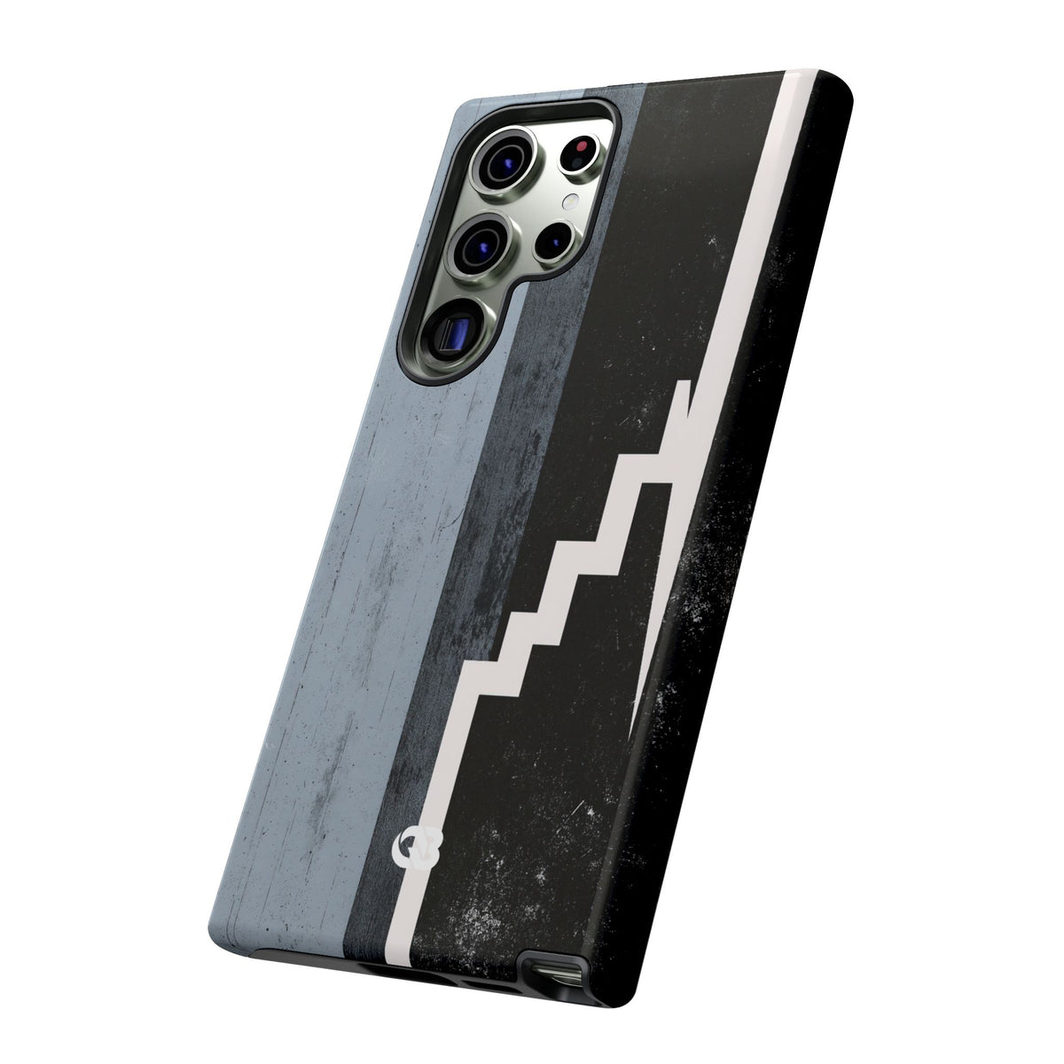 Grey Tough Phone Case for Samsung - Industrial Concrete Void