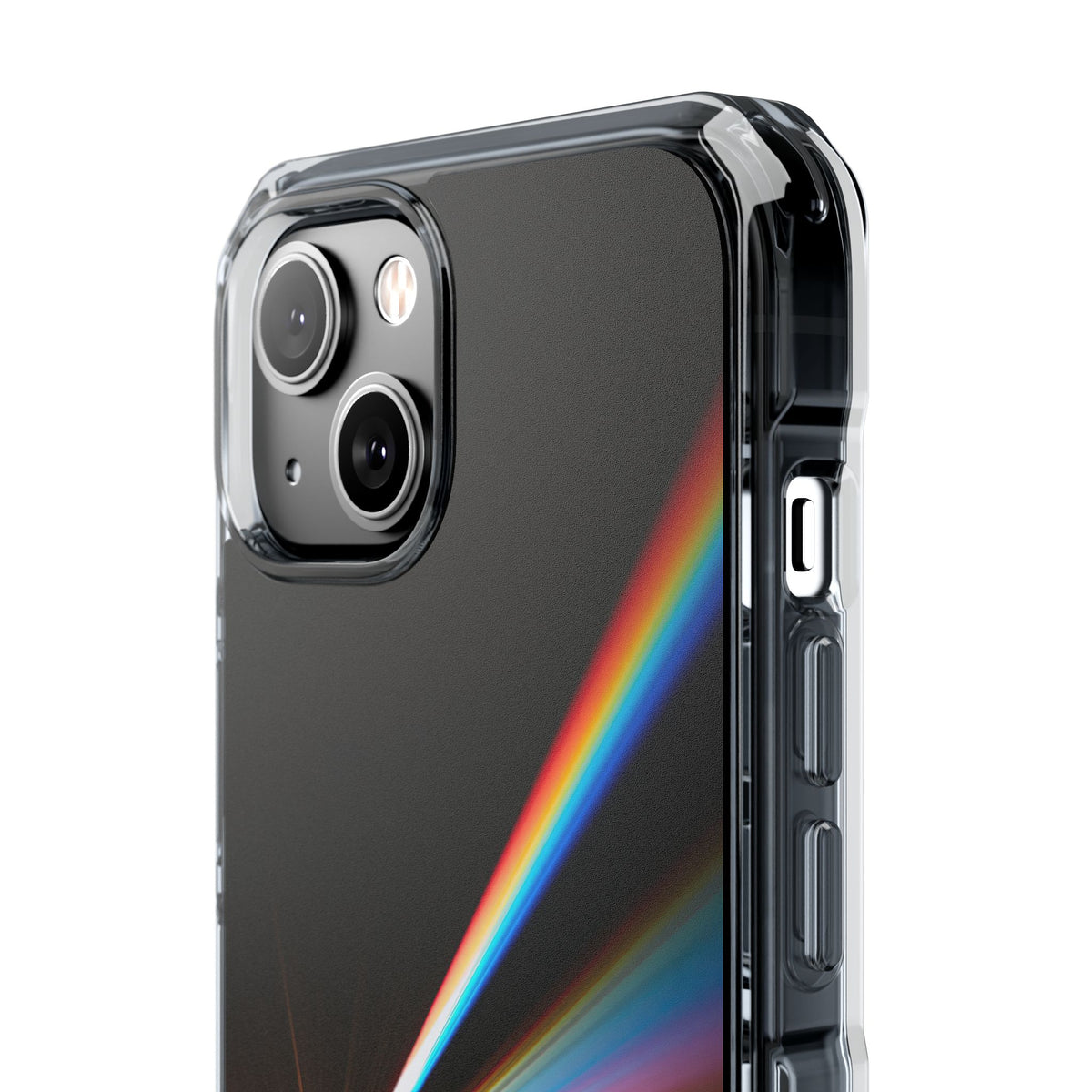Spectral Refraction · Clear Impact Magnetic Phone Case for iPhone · Black